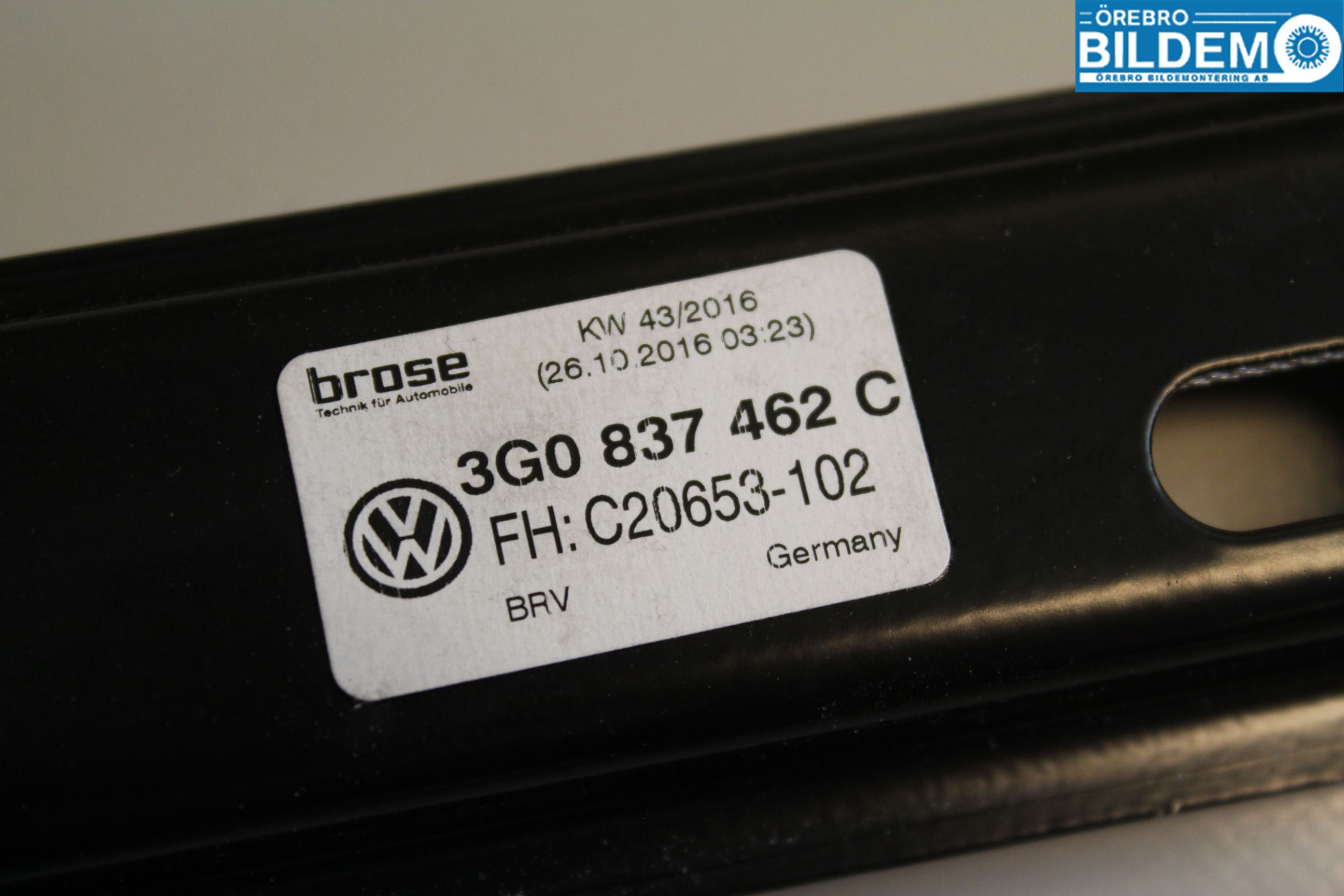 Volkswagen VW PASSAT 15-19 Fönsterhissmekanism
