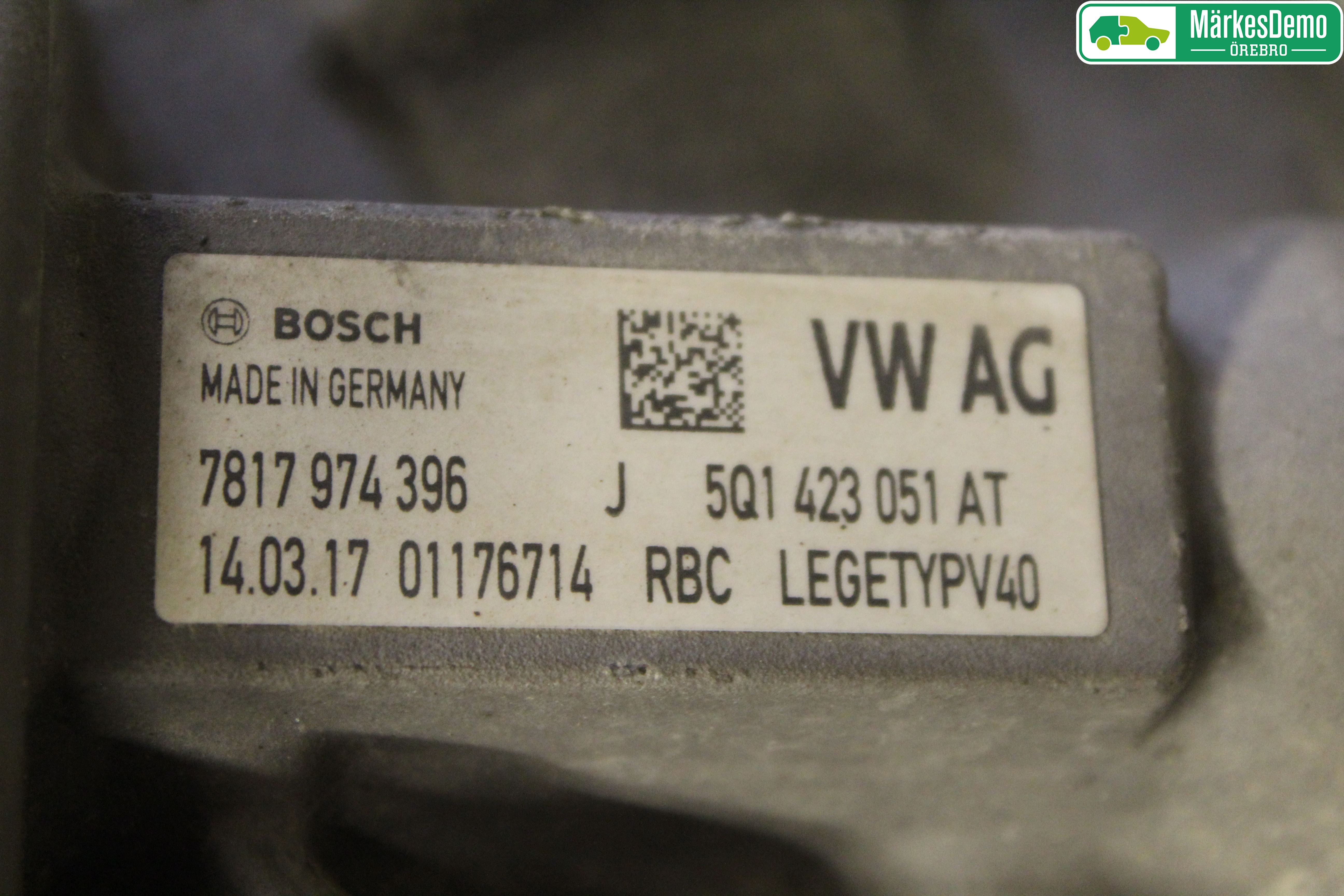 Volkswagen VW GOLF / E-GOLF VII 13-20 Styrväxel Servo -Snäcka
