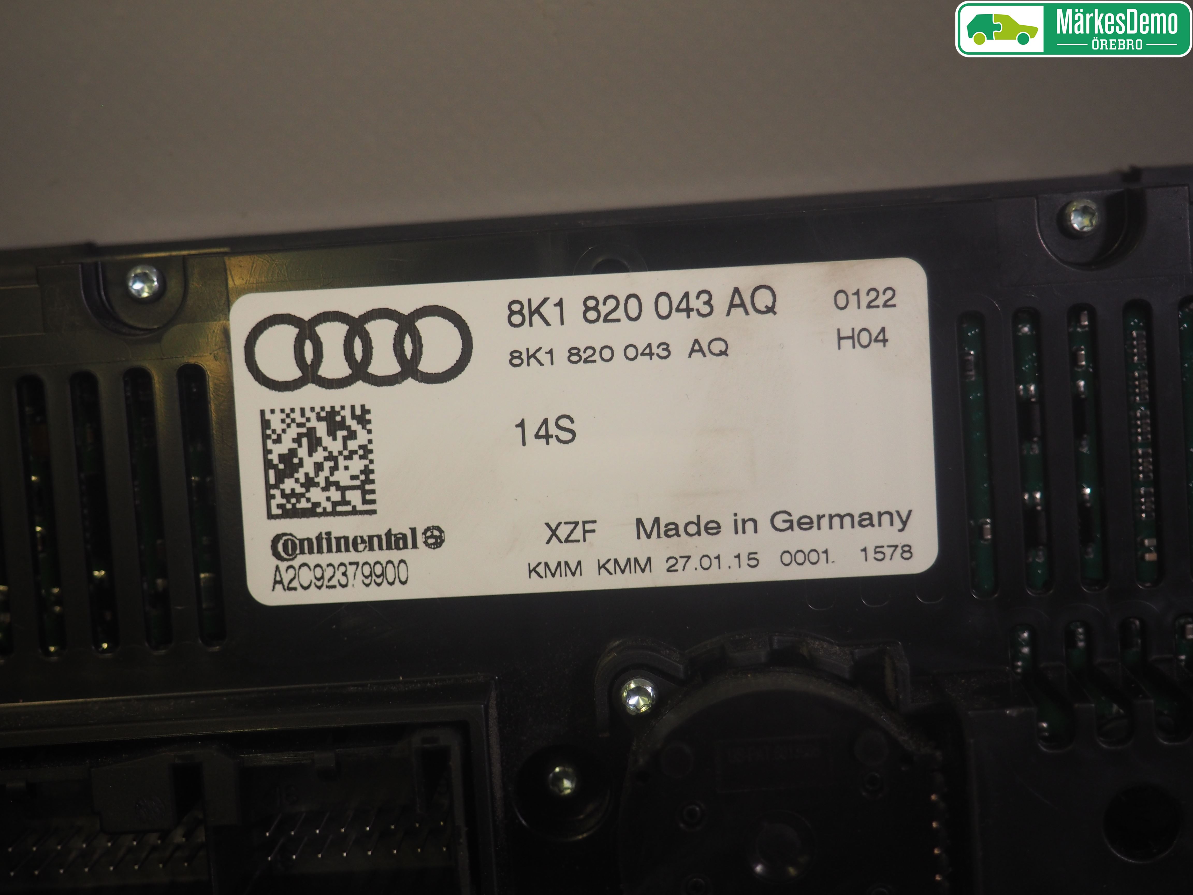 Audi A4 12-15 Ac Styrenhet Ac Manöveren