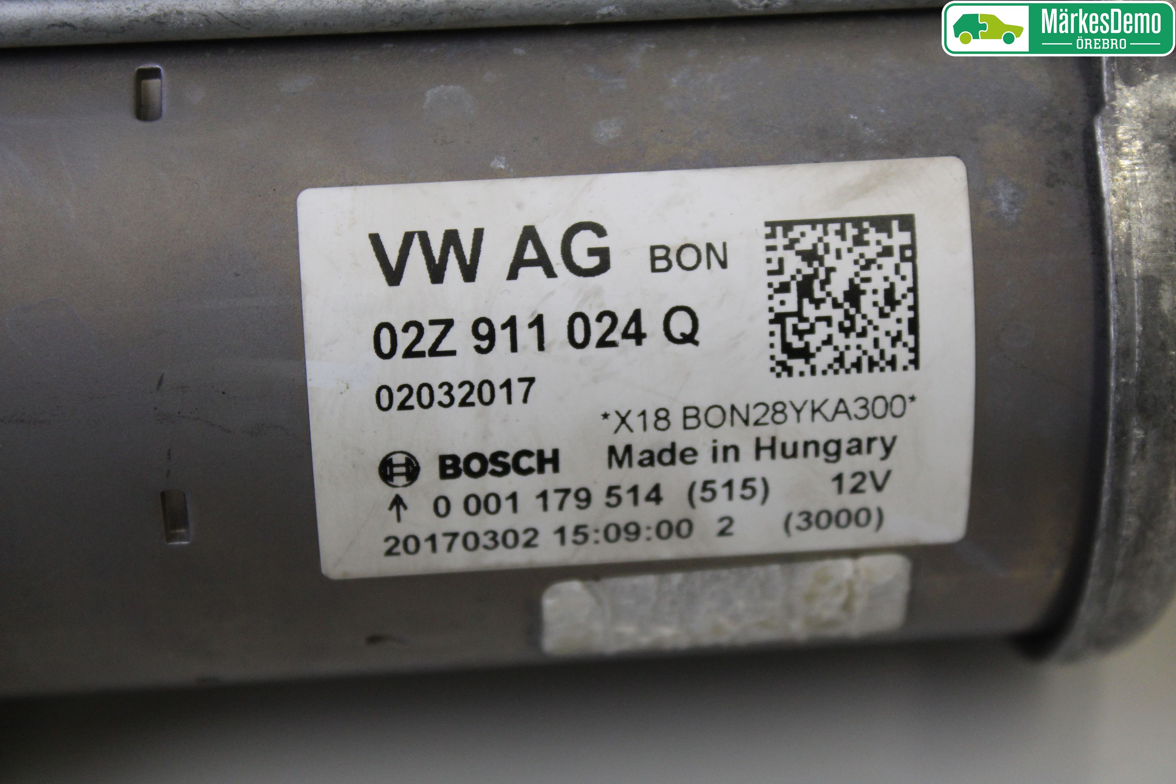 Volkswagen VW GOLF / E-GOLF VII 13-20 Startmotor