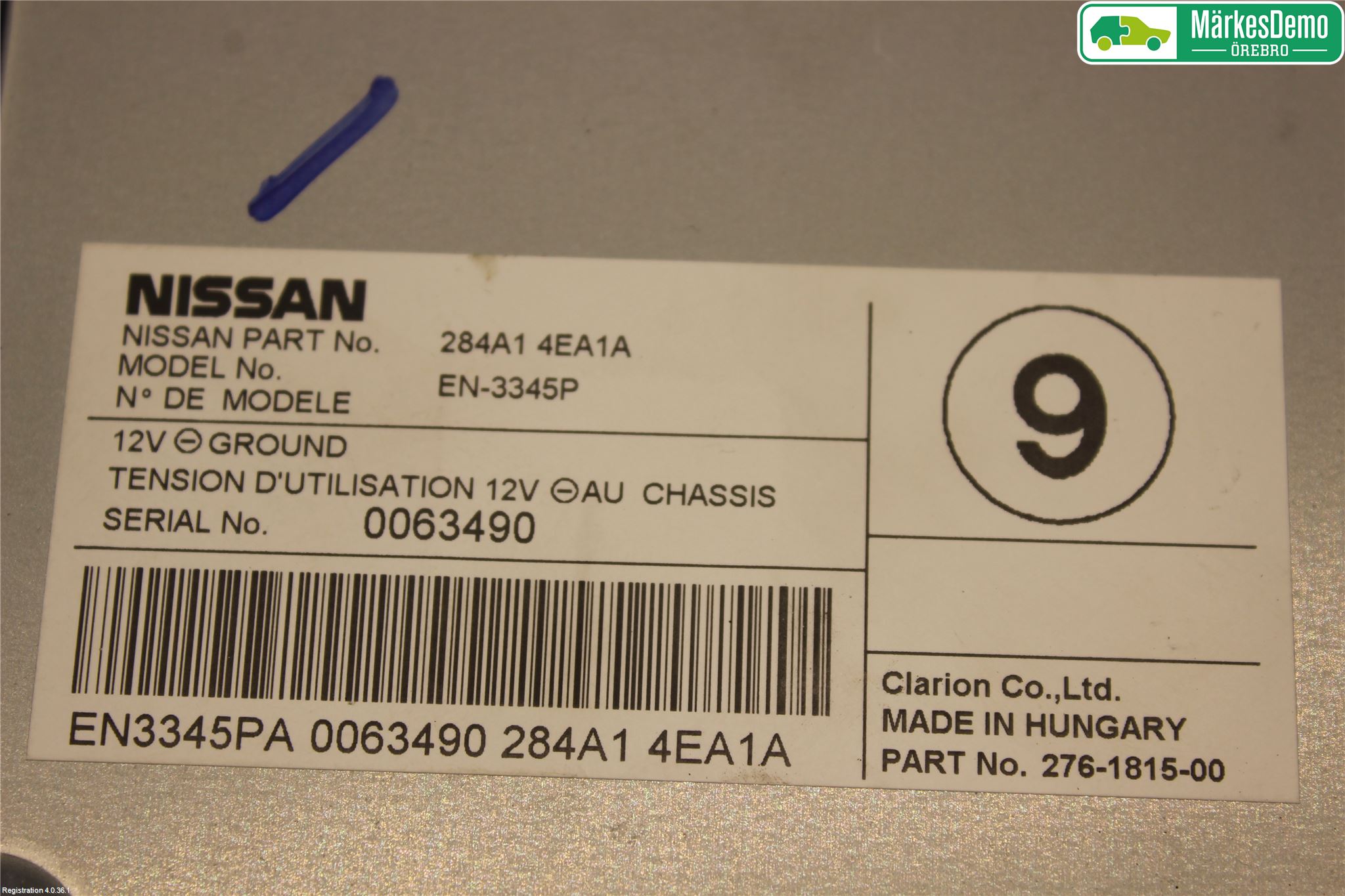 Nissan QASHQAI 14-17 Styrenhet Övrigt
