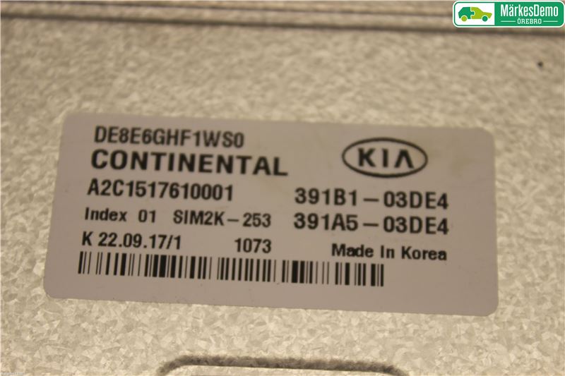 Kia NIRO (DE) 17-22 Styrenhet Insprut Bensin