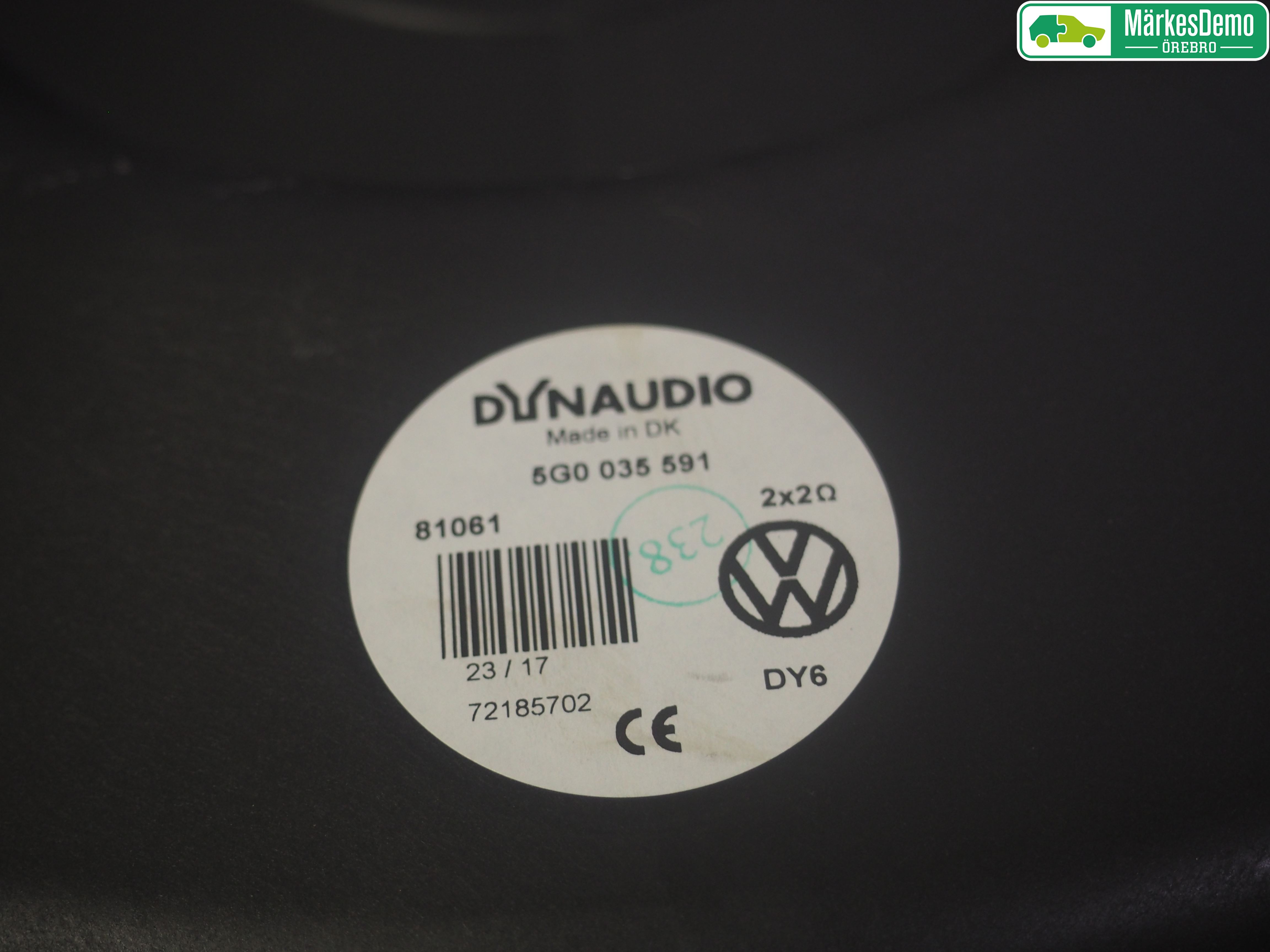 Volkswagen VW GOLF / E-GOLF VII 13-20 Högtalare