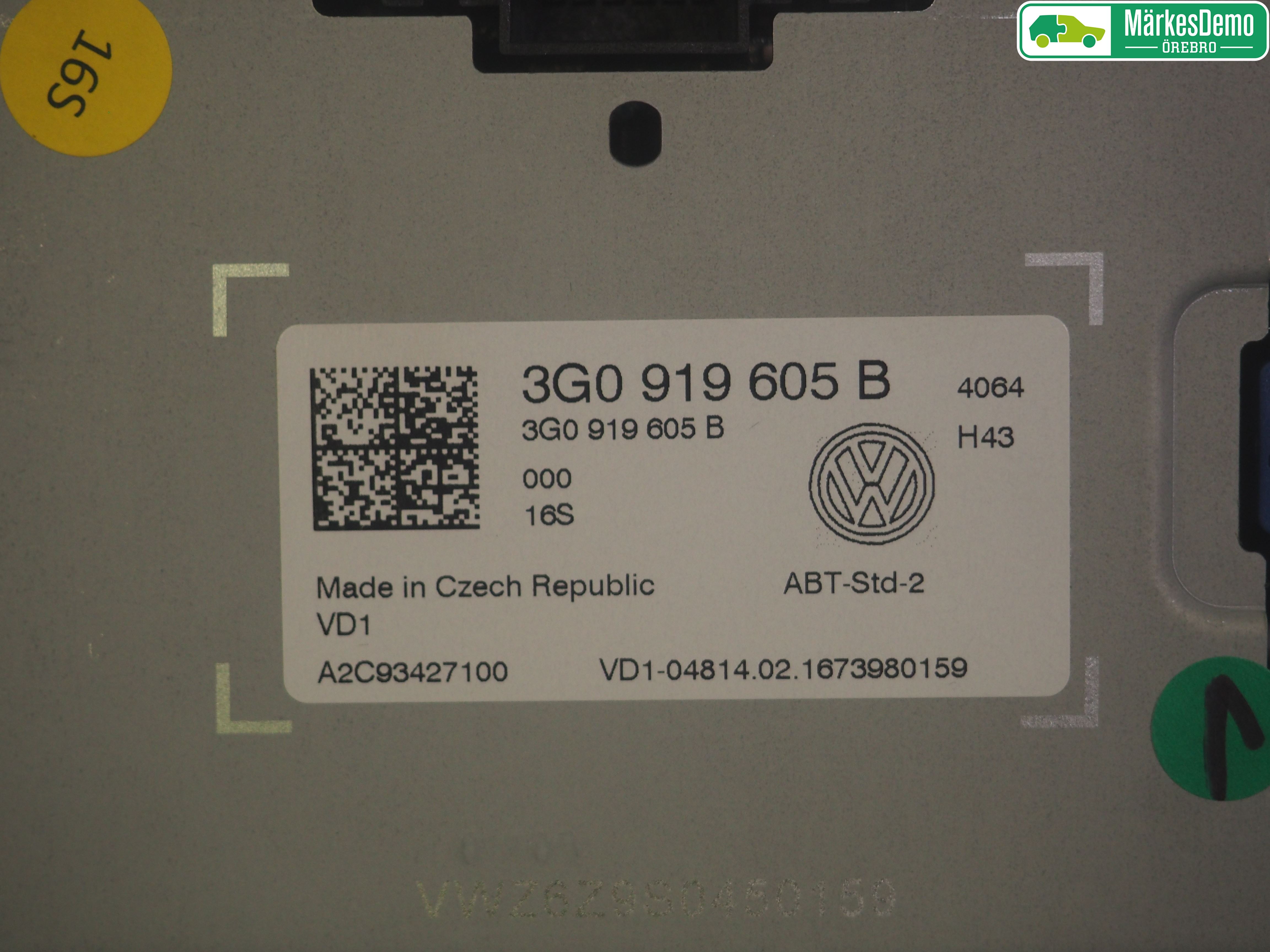 Volkswagen VW GOLF / E-GOLF VII 13-20 Multifunktionsdisplay