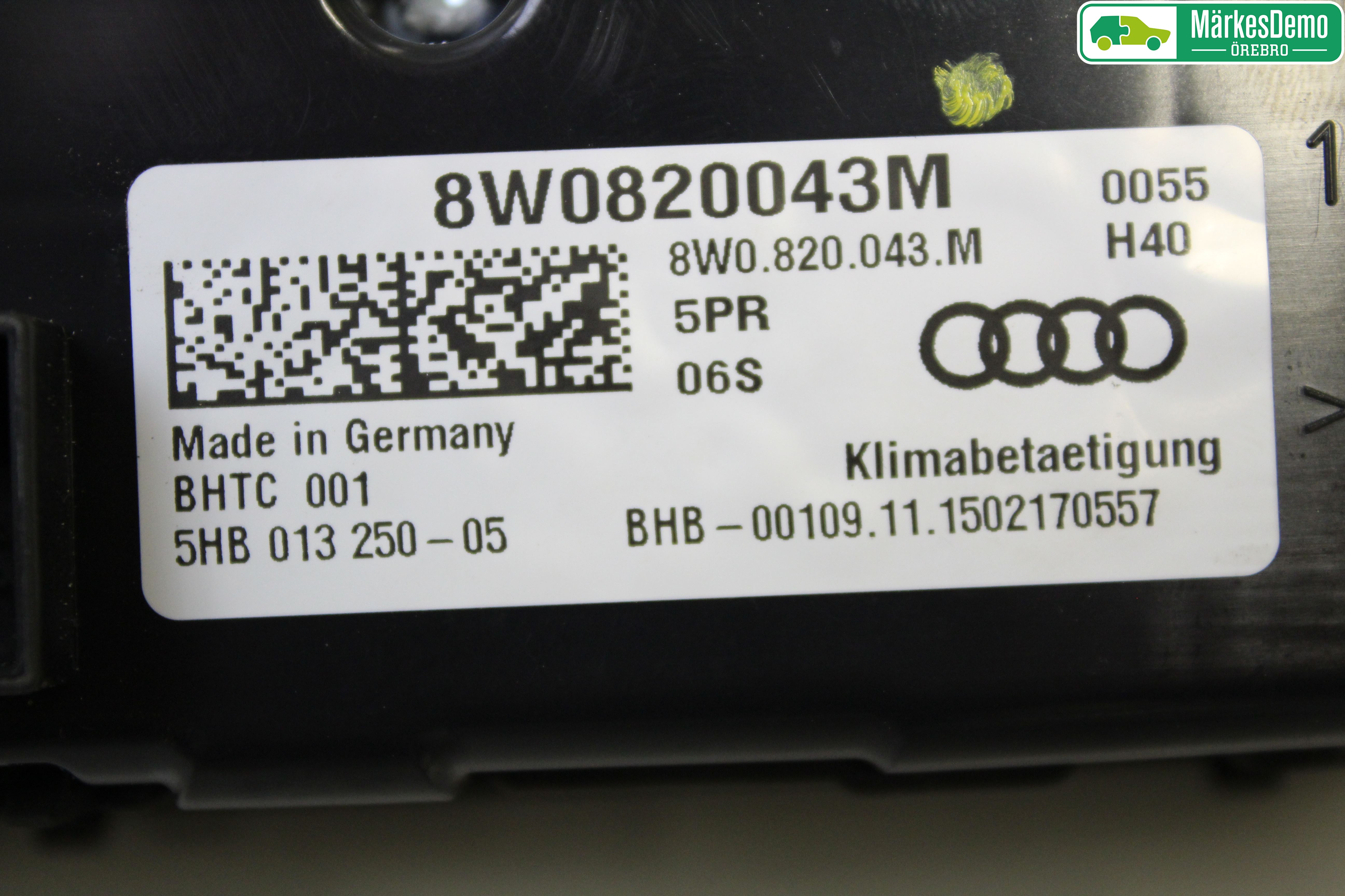 Audi A4/S4 B9 16-19 Ac Styrenhet Ac Manöveren