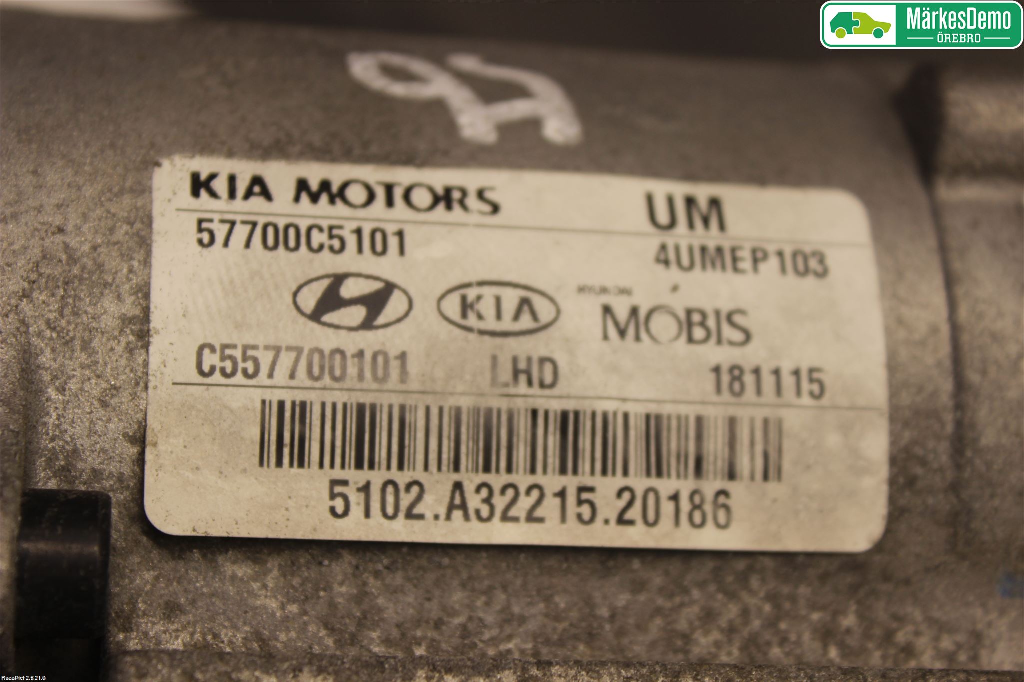 Kia SORENTO 15-20 Styrväxel-Snäcka Elektrisk