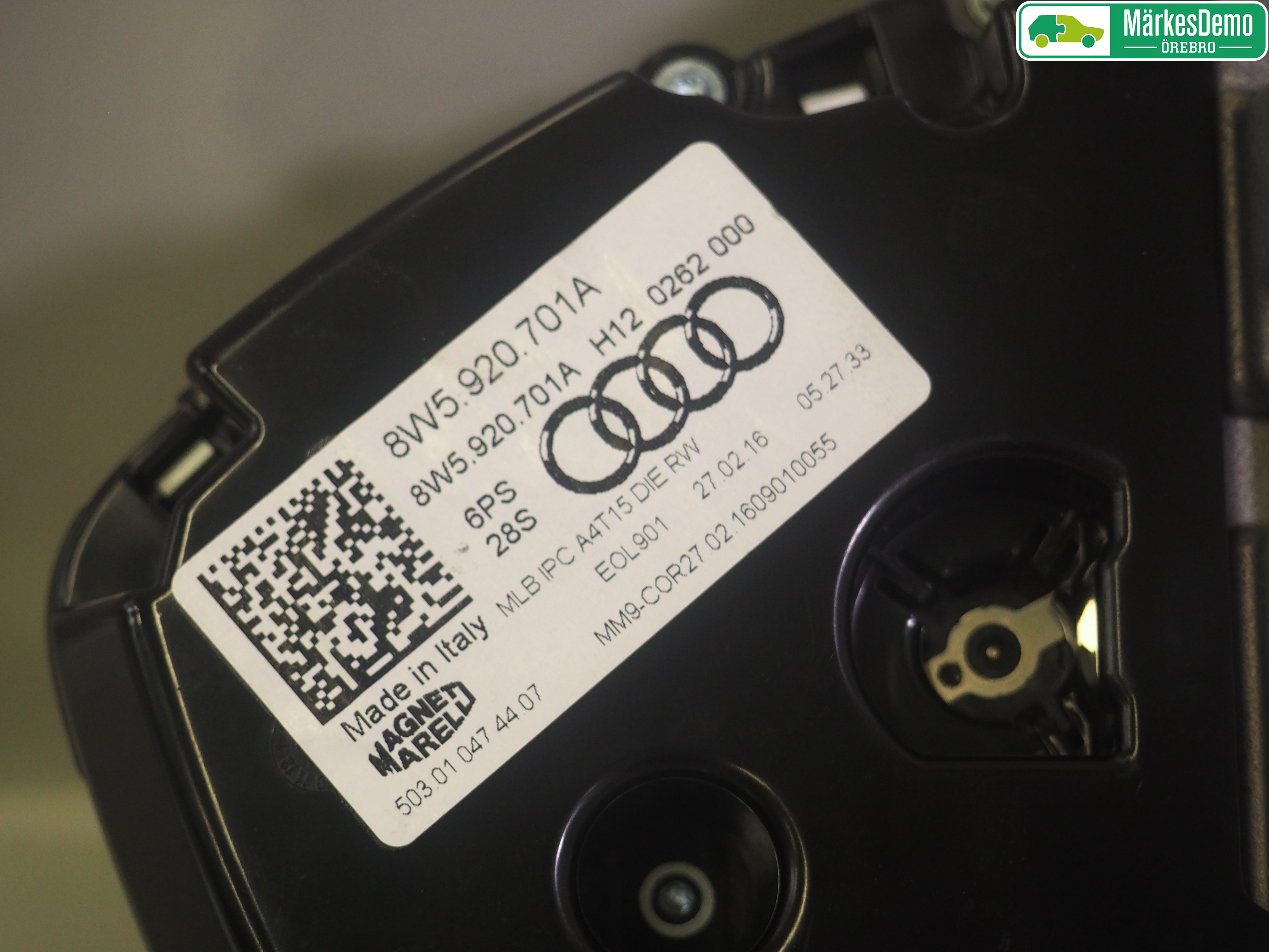 Audi A4/S4 B9 16-19 Instrument Komb