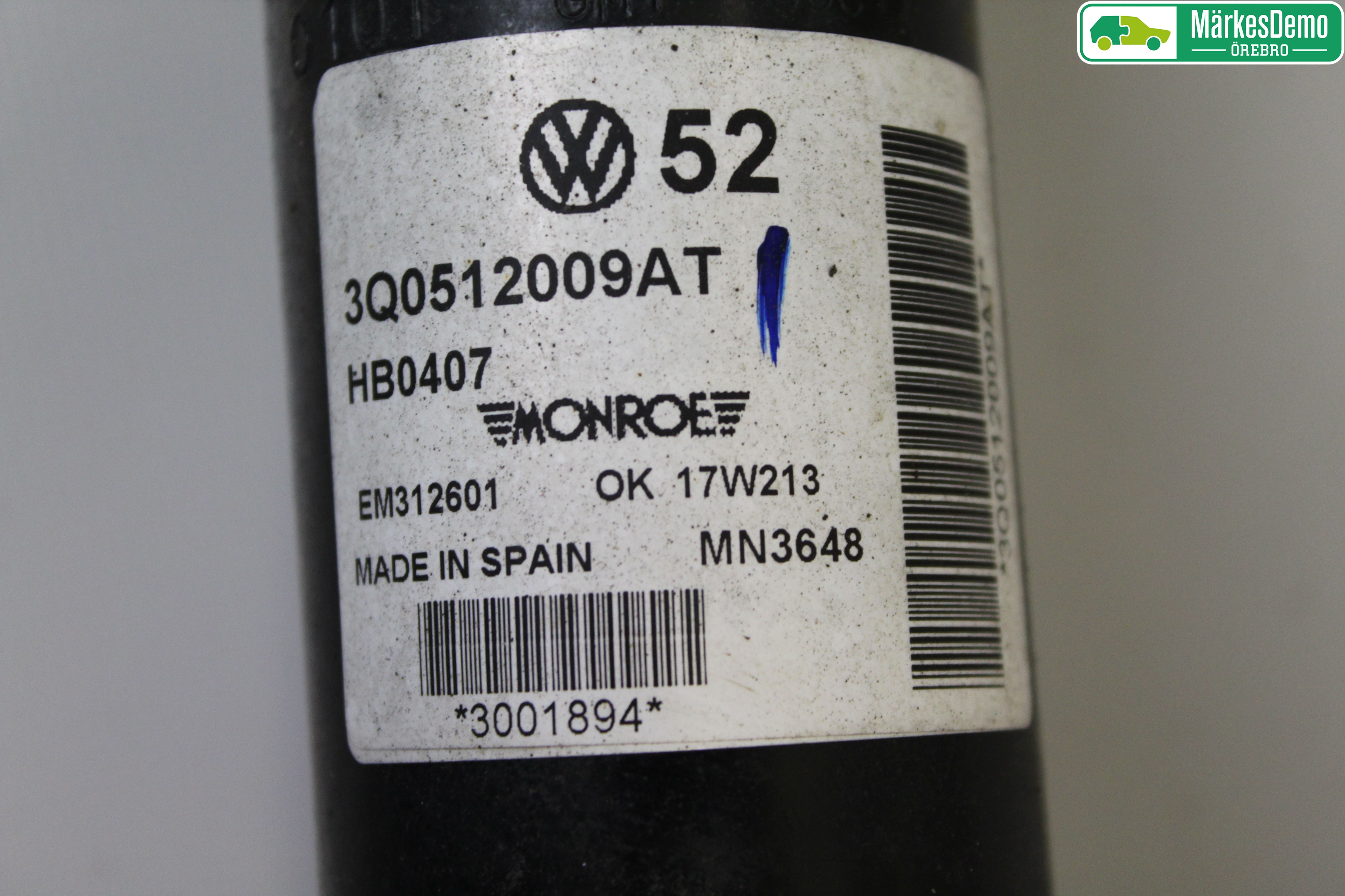 Volkswagen VW ARTEON 17- Stötdämpare Bak