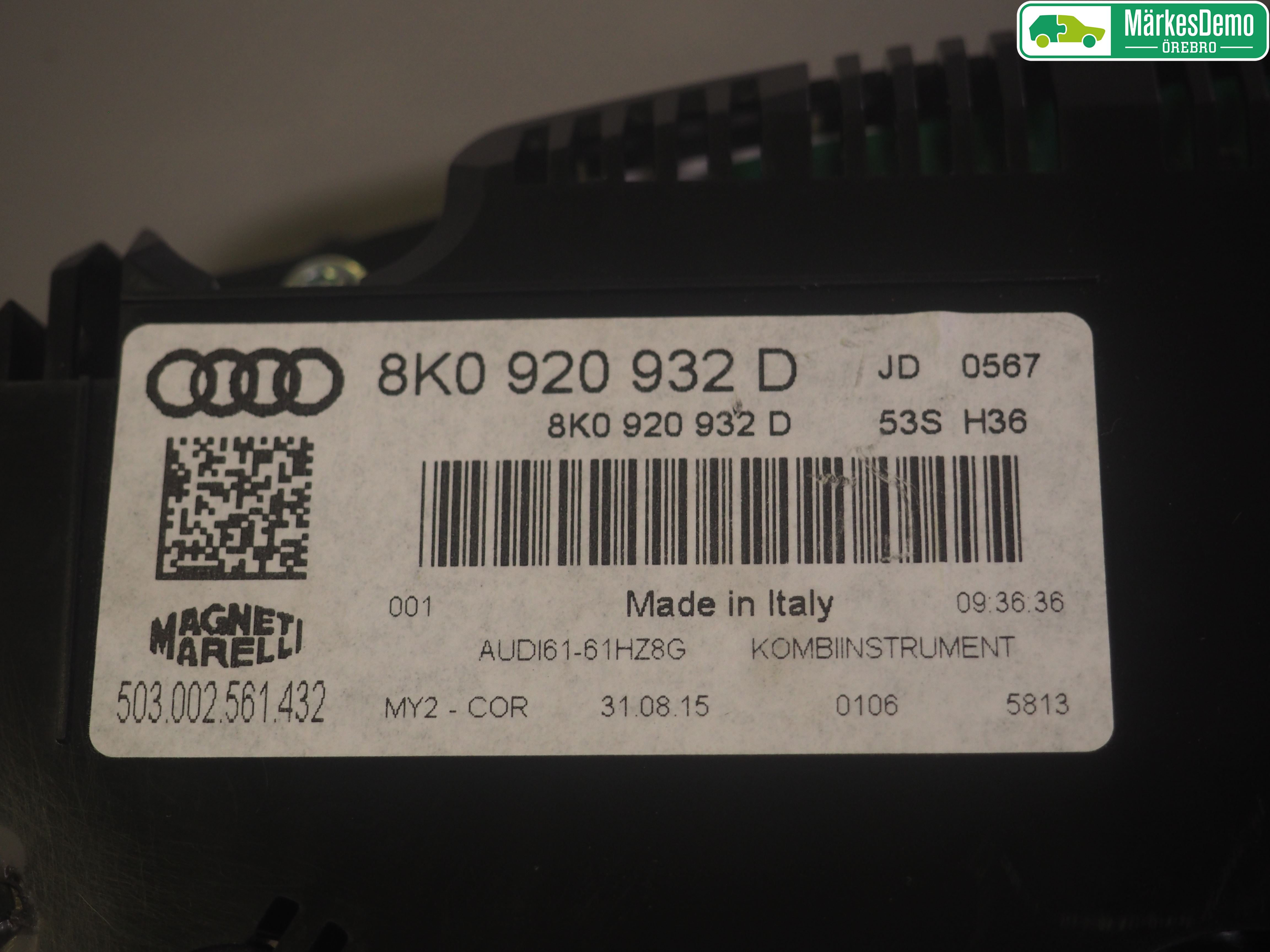 Audi A4 12-15 Instrument Komb