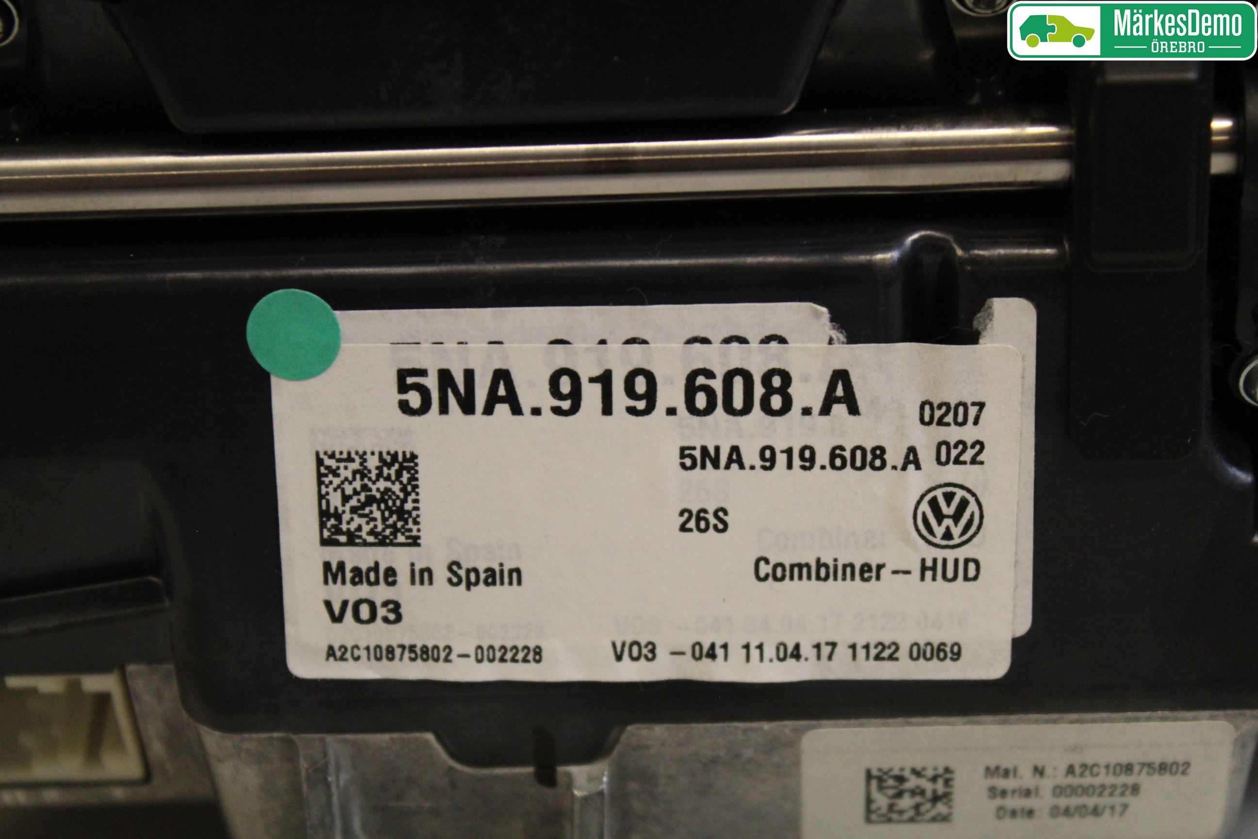 Volkswagen VW TIGUAN 16-24 Instrument Komb