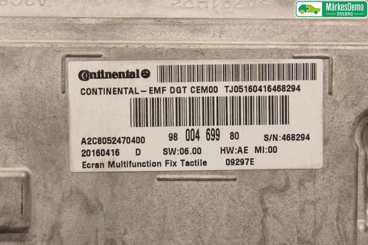 Citroen C4 II 11-18 Bildskärm