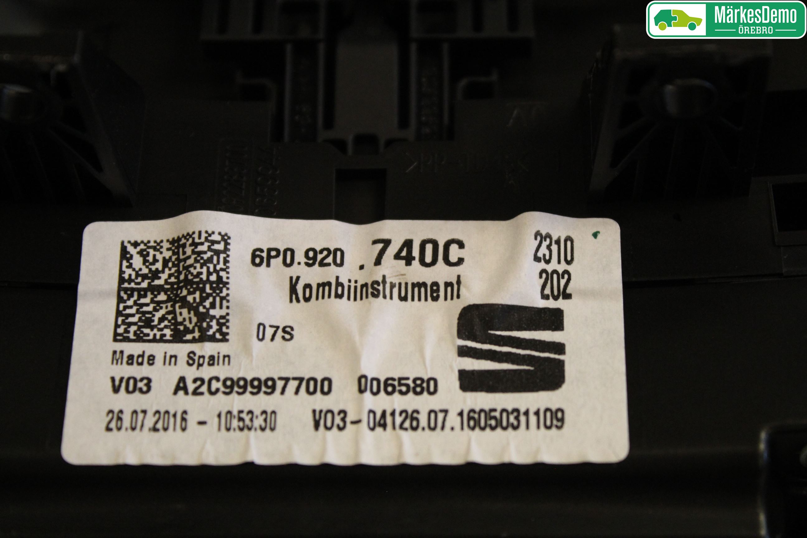 Seat IBIZA IV 08-16 Instrument Komb