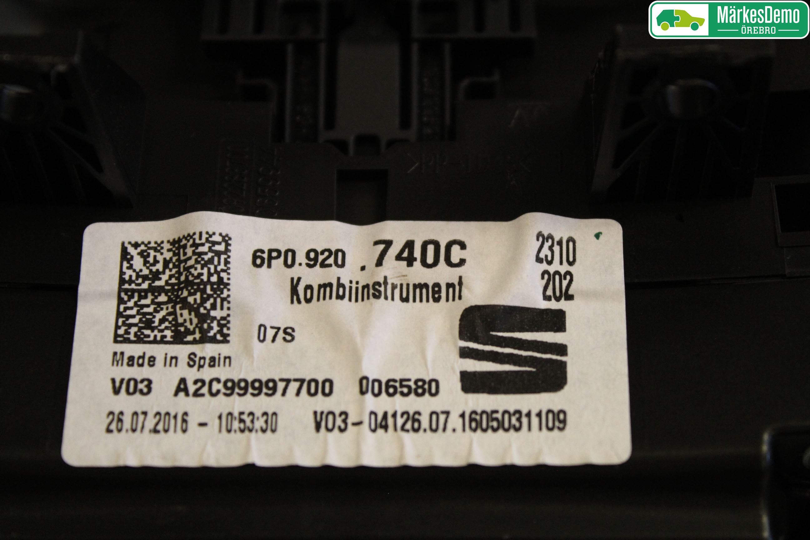 Seat IBIZA IV 08-16 Instrument Komb