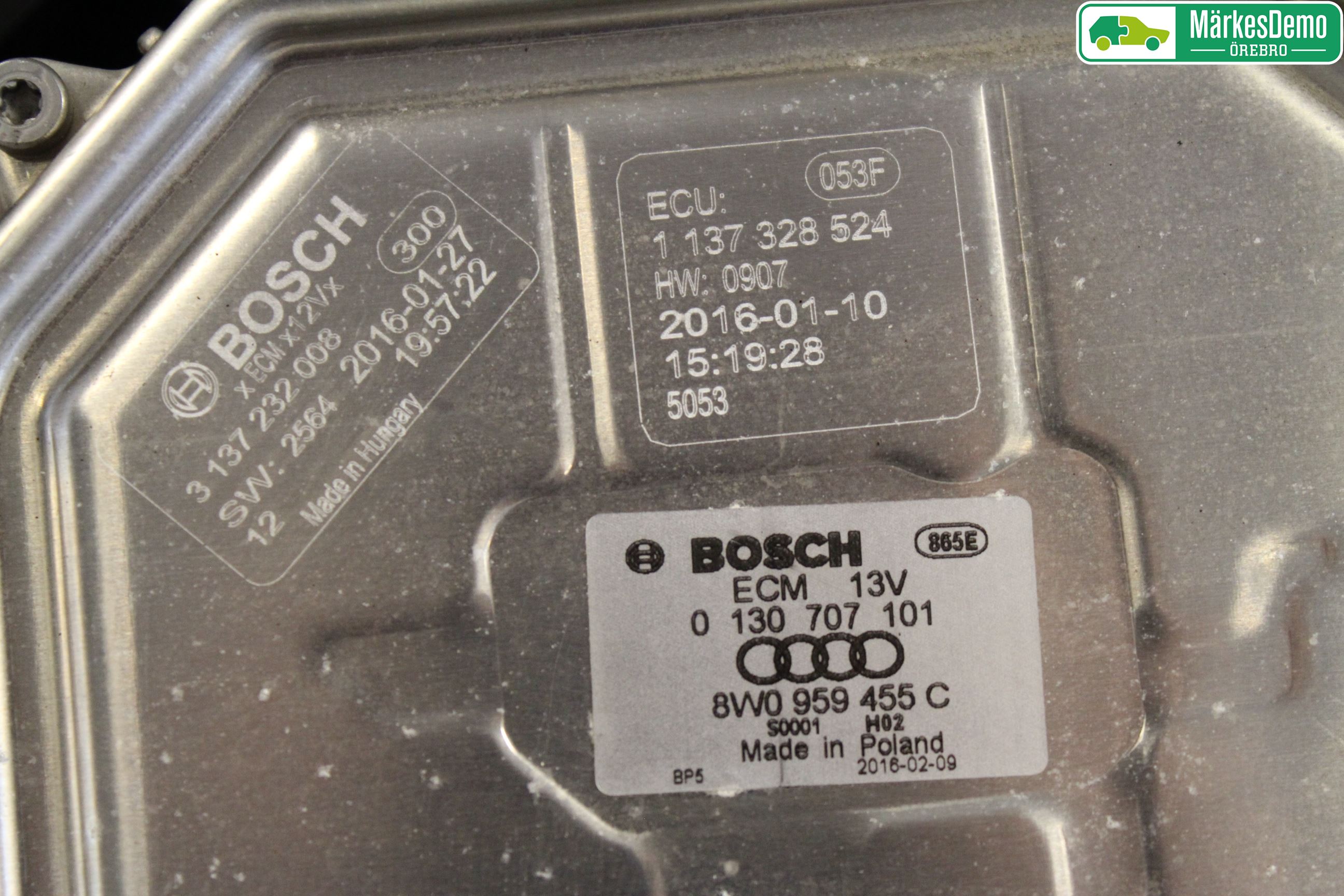 Audi A4/S4 B9 16-19 Kylfläkt El