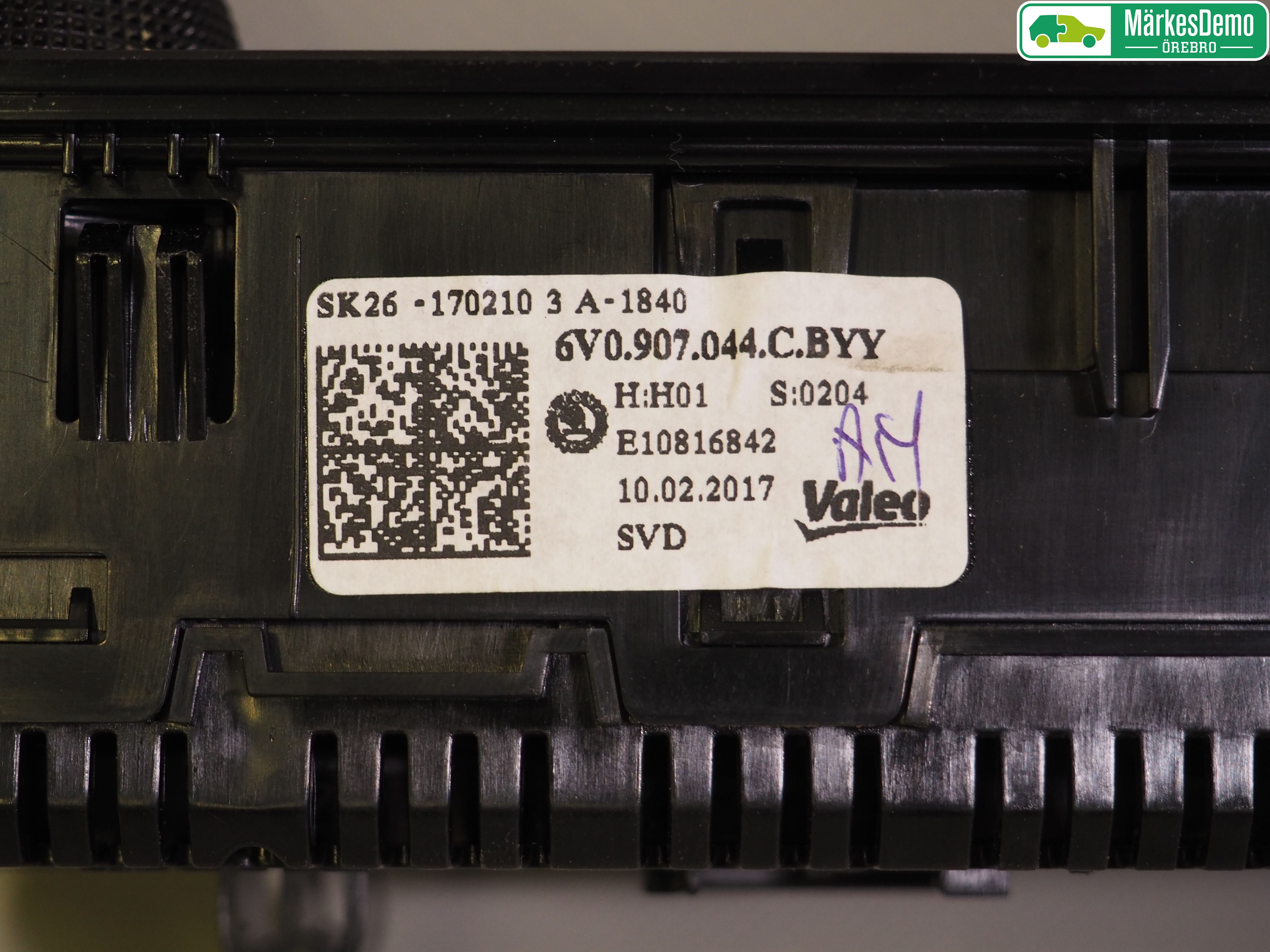 Skoda FABIA 15-21 Ac Styrenhet Ac Manöveren