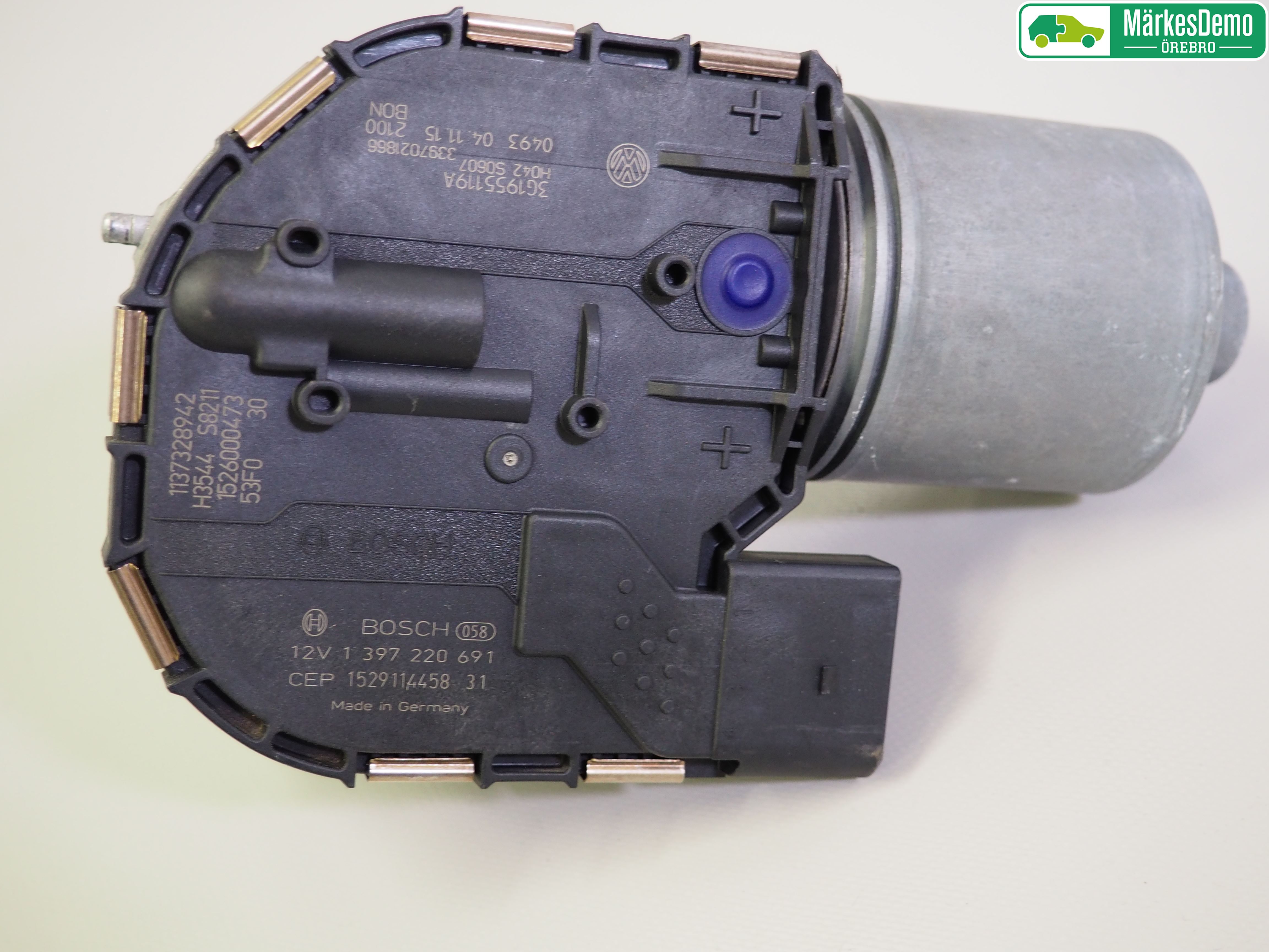 Volkswagen VW PASSAT 15-19 Torkarmotor Vindruta