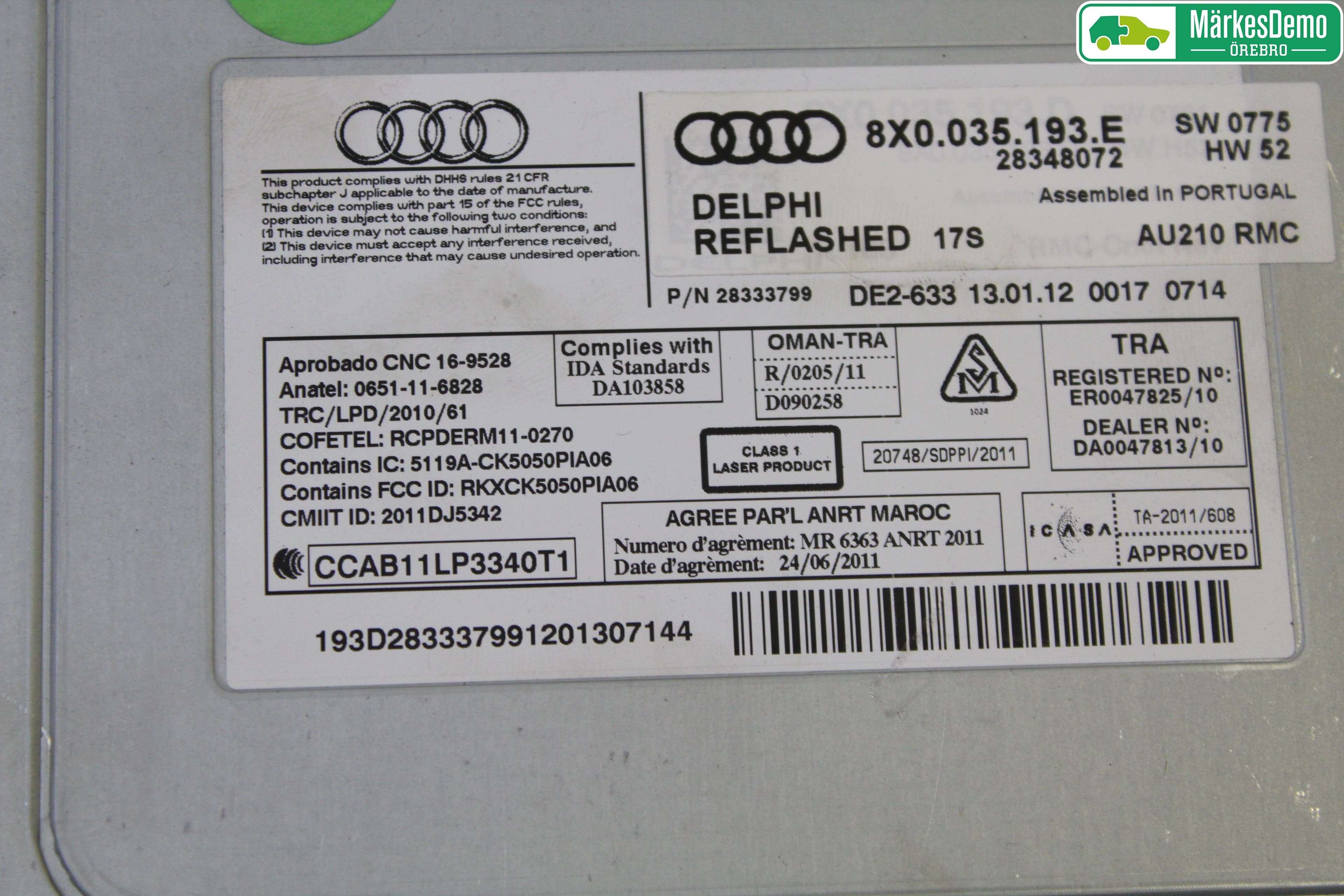 Audi A1/S1 11-18 Radio