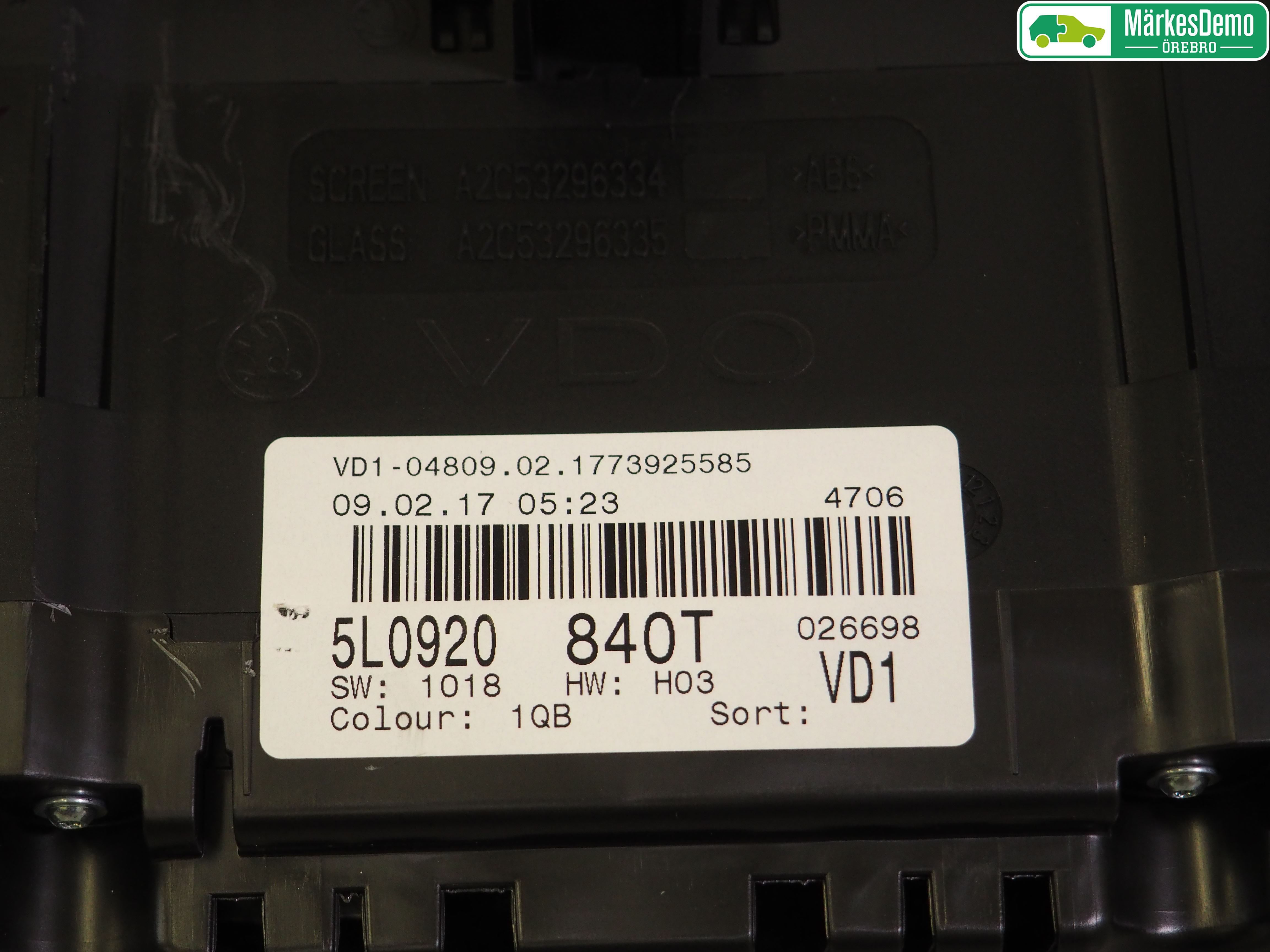 Skoda YETI Instrument Komb