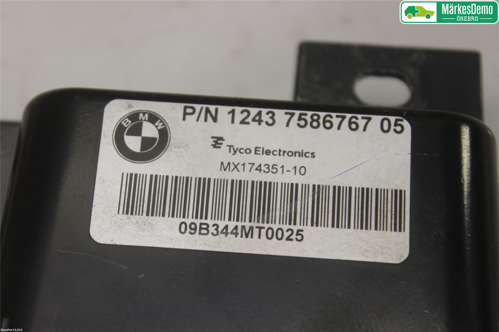BMW X6 E71/E72   08-14 Styrenhet Övrigt