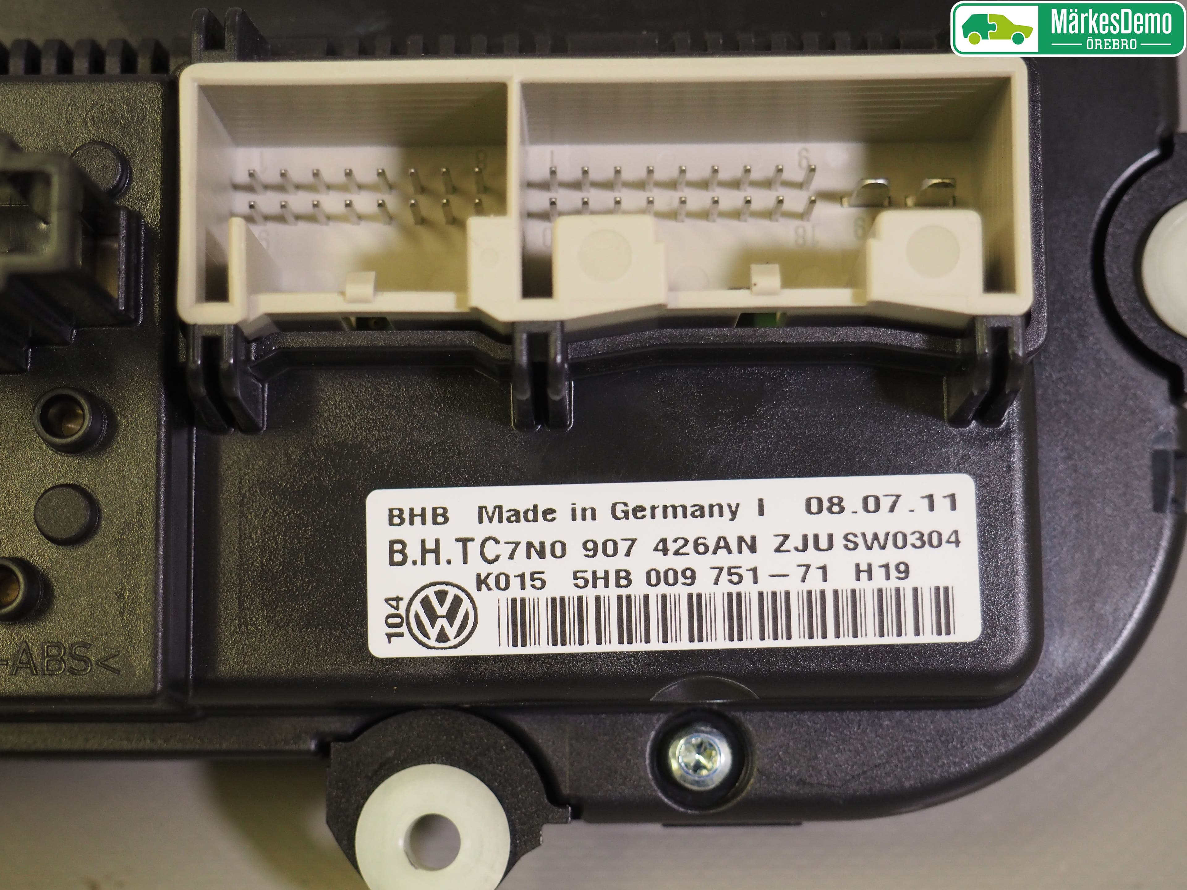 Volkswagen VW GOLF VI 09-13 Ac Styrenhet Ac Manöveren