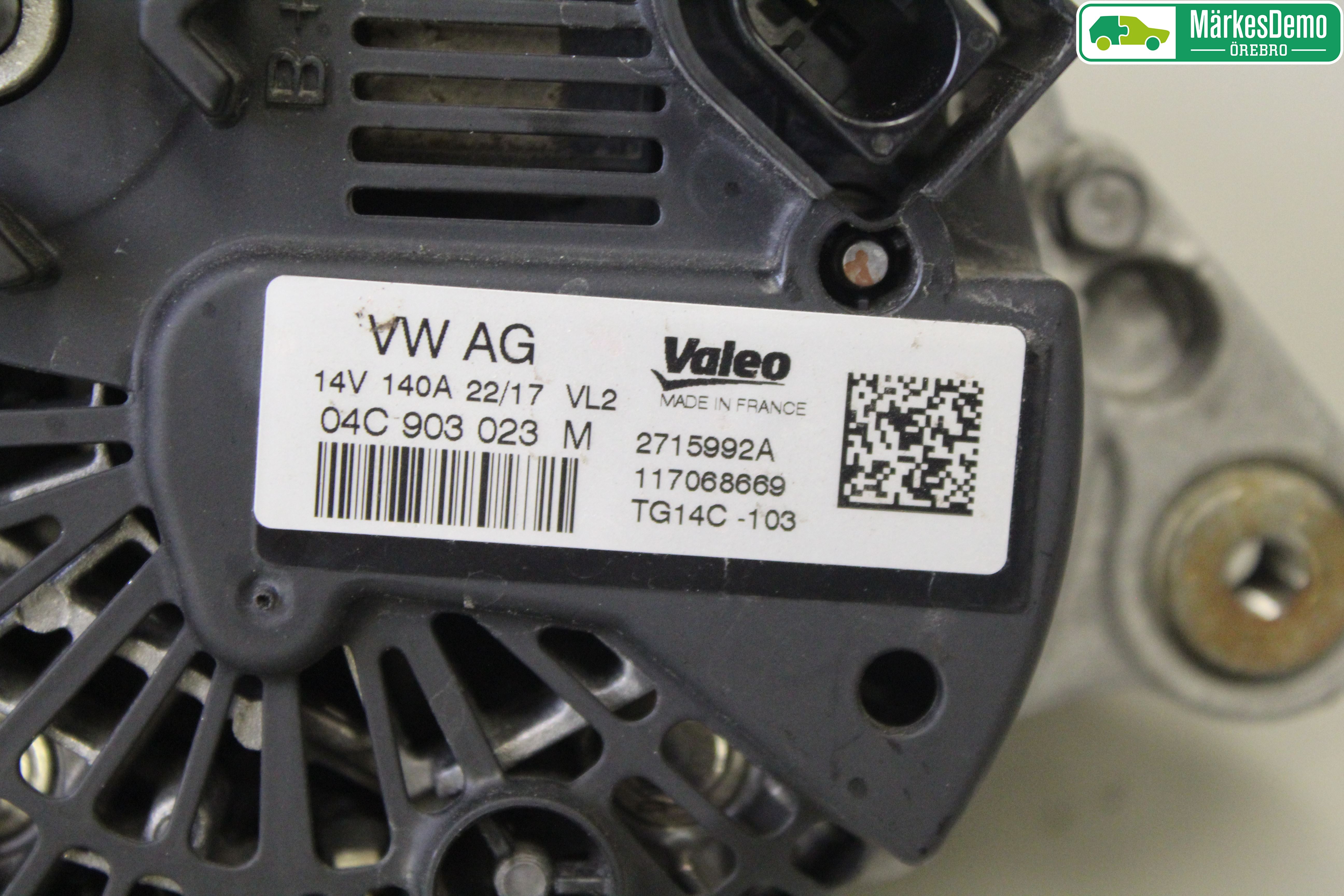 Audi A3/S3 8V 13-20 Generator