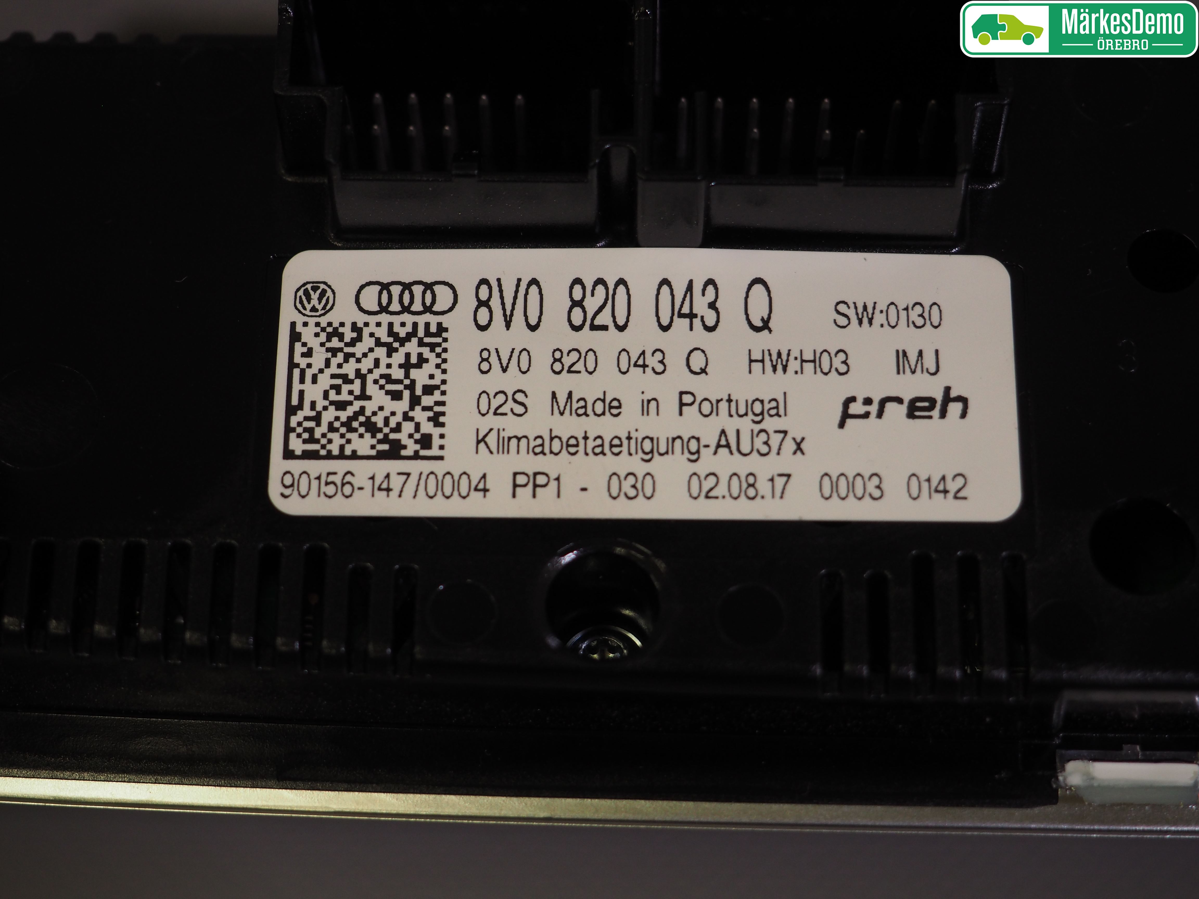 Audi A3/S3 8V 13-20 Ac Styrenhet Ac Manöveren