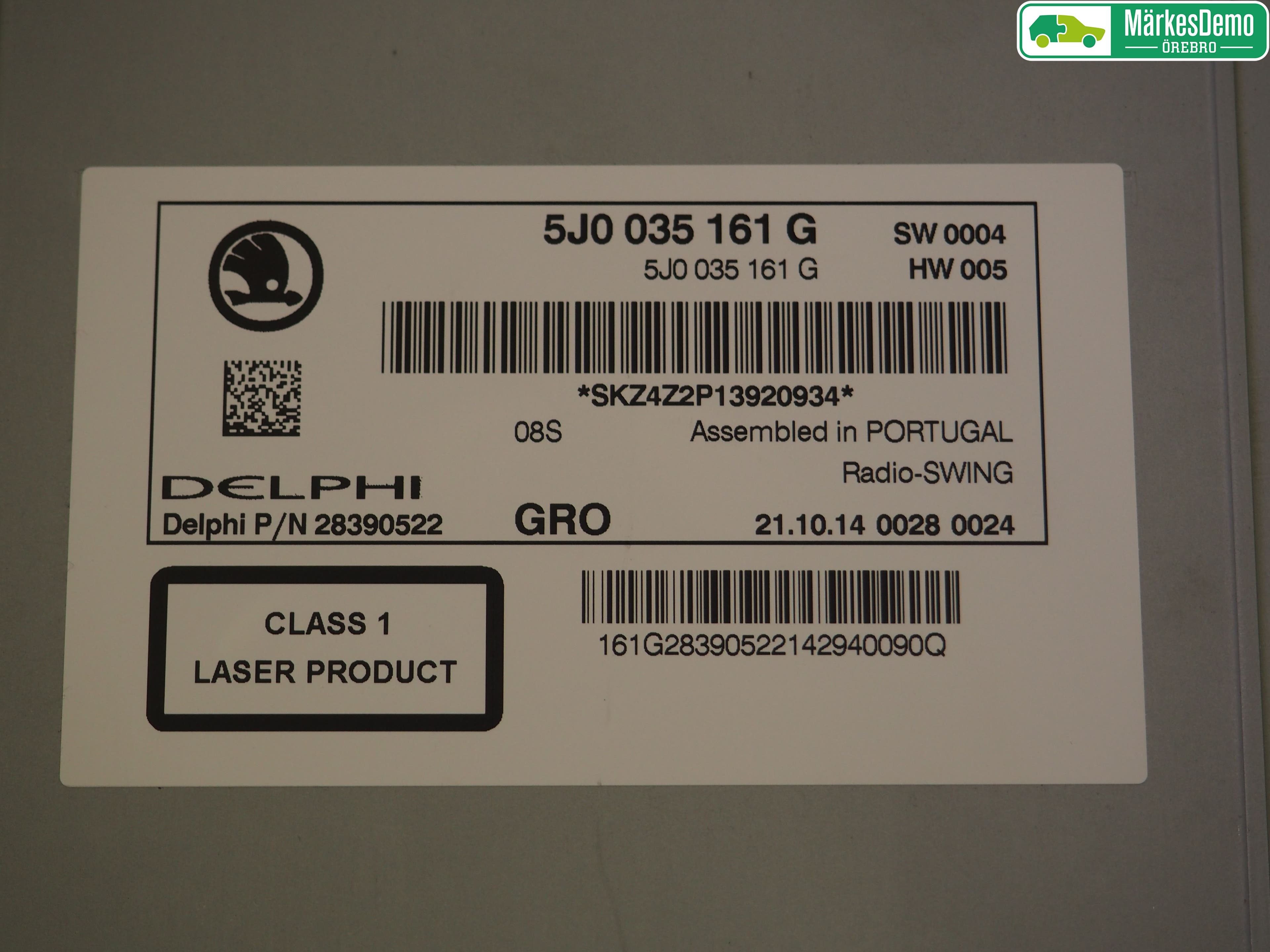 Skoda FABIA 07-14 Radio