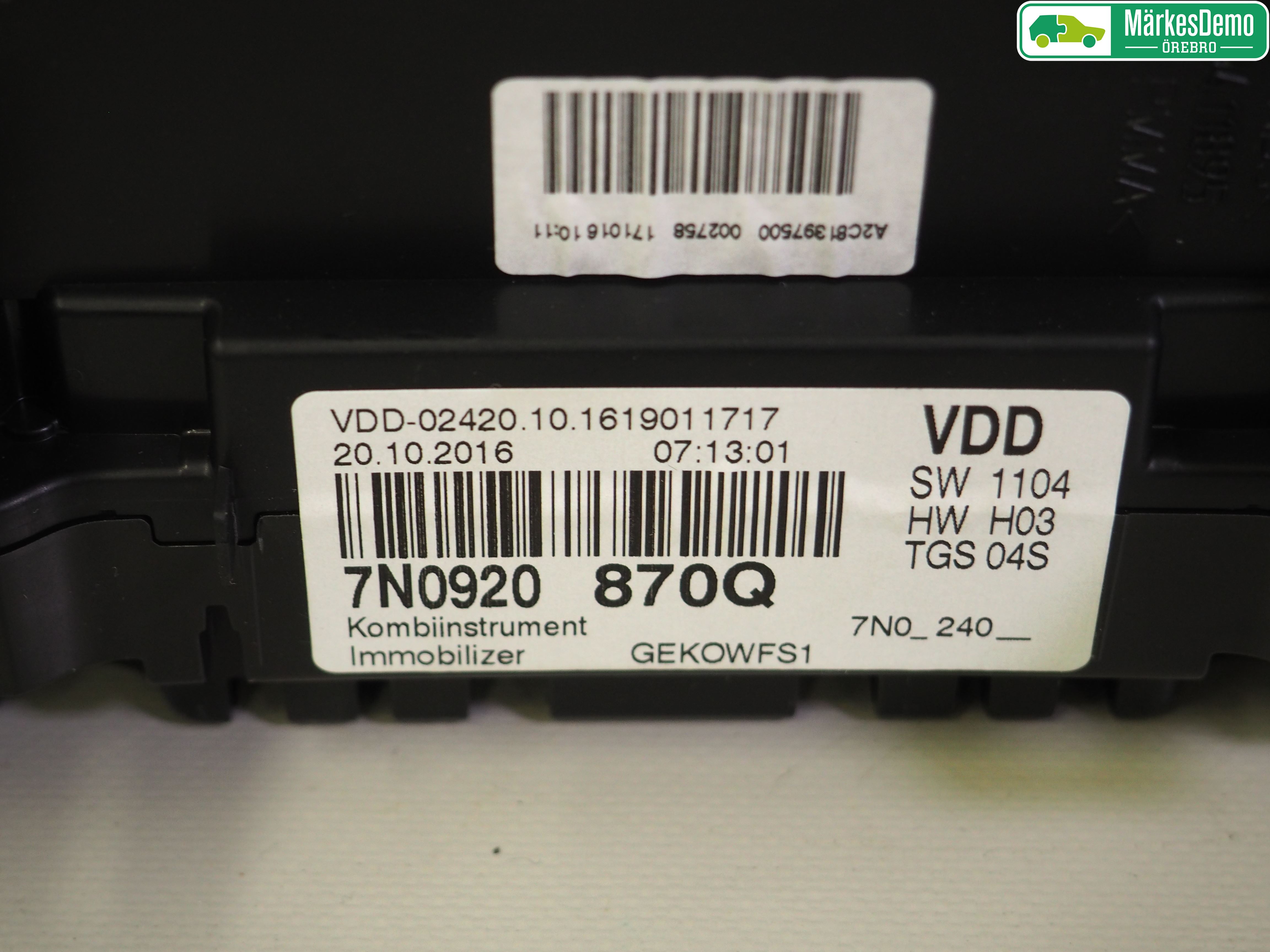 Volkswagen VW SHARAN 11- Instrument Komb