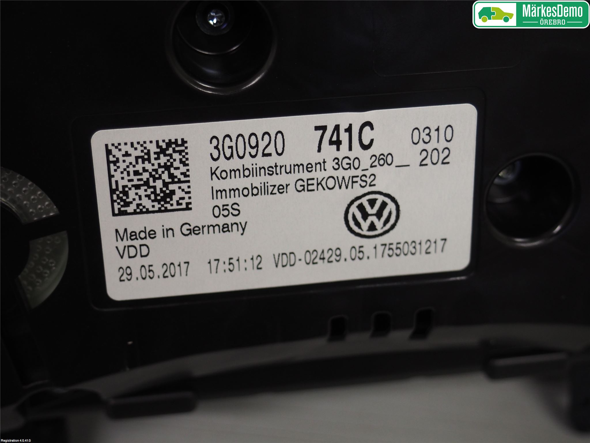 Volkswagen VW PASSAT 15-19 Instrument Komb