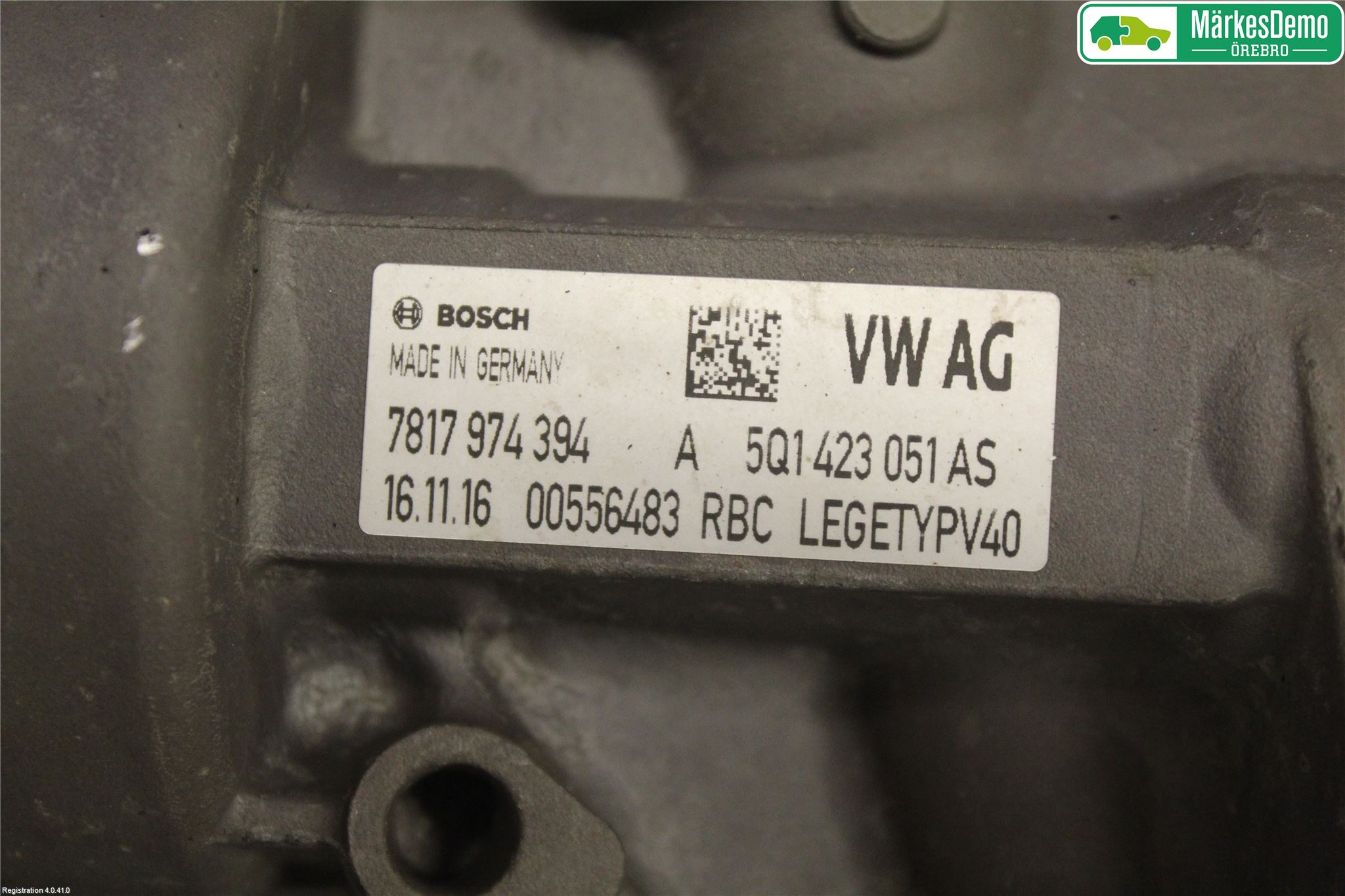 Volkswagen VW GOLF / E-GOLF VII 13-20 Styrväxel Servo -Snäcka
