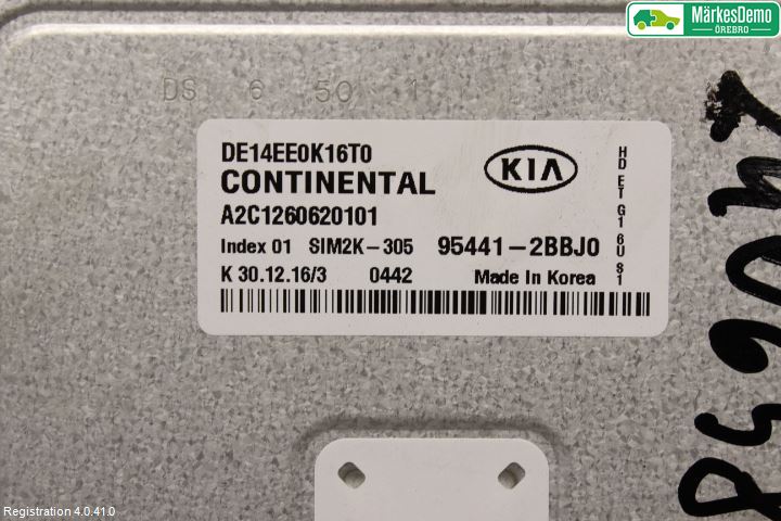 Kia NIRO (DE) 17-22 Styrenhet Växellåda