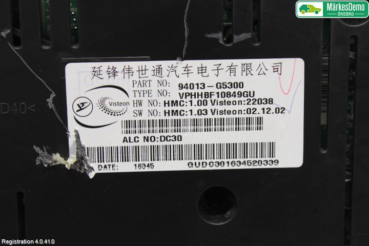 Kia NIRO (DE) 17-22 Instrument Komb