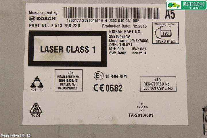 Nissan QASHQAI 14-17 Gps Navigator