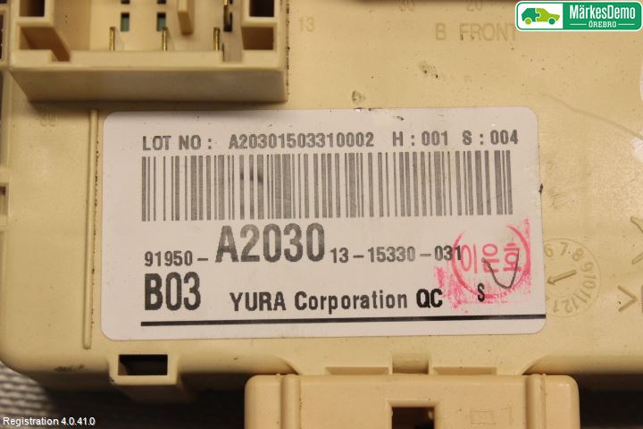 Kia CEED 12-18 Säkringsdosa-Elcentral