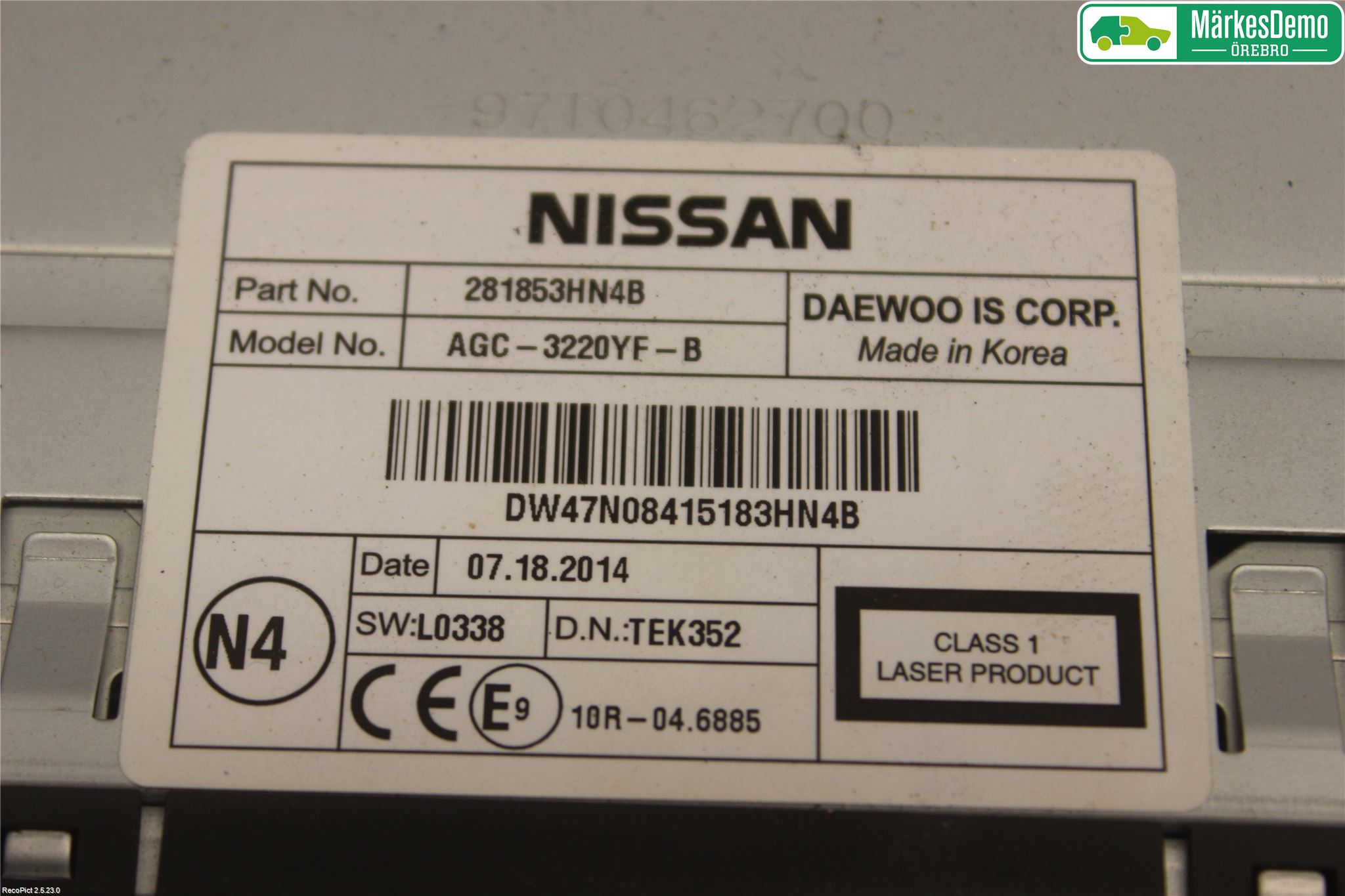 Nissan MICRA 11-16 Radio