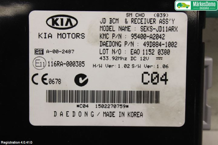 Kia CEED 12-18 Styrenhet Abs