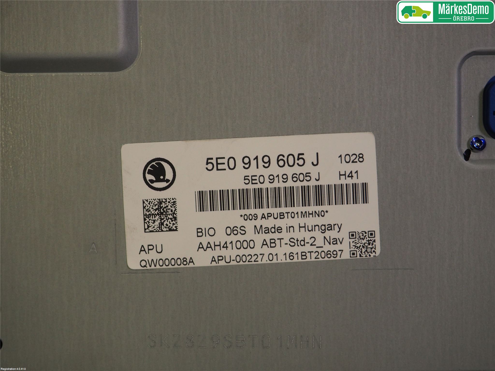 Skoda OCTAVIA (5E) 13-20 Multifunktionsdisplay