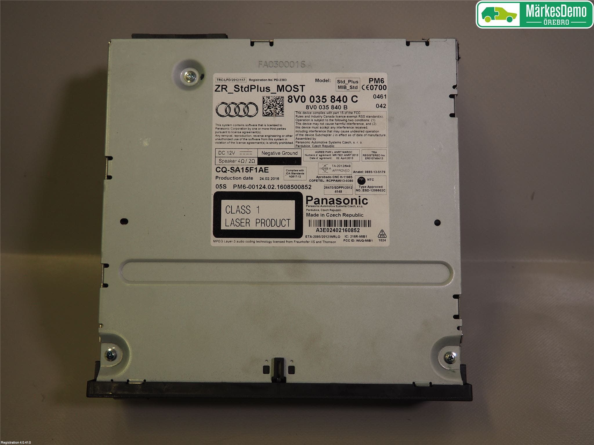 Audi A3/S3 8V 13-20 Radio