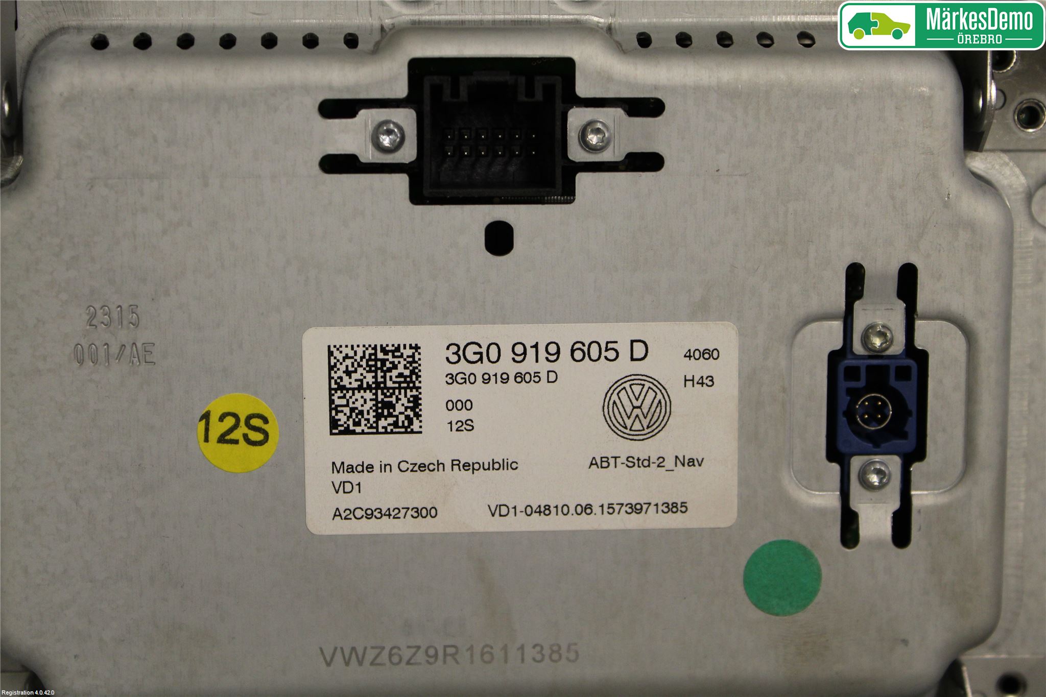 Volkswagen VW PASSAT 15-19 Multifunktionsdisplay