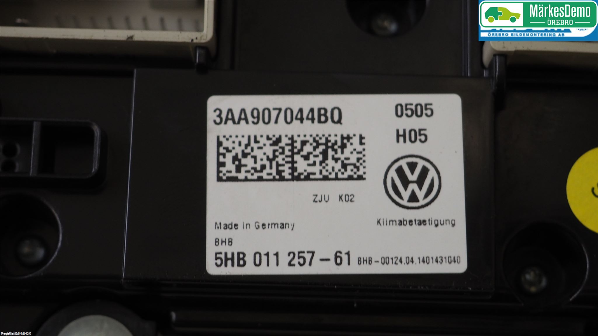 Volkswagen VW TOURAN 10-15 Ac Styrenhet Ac Manöveren