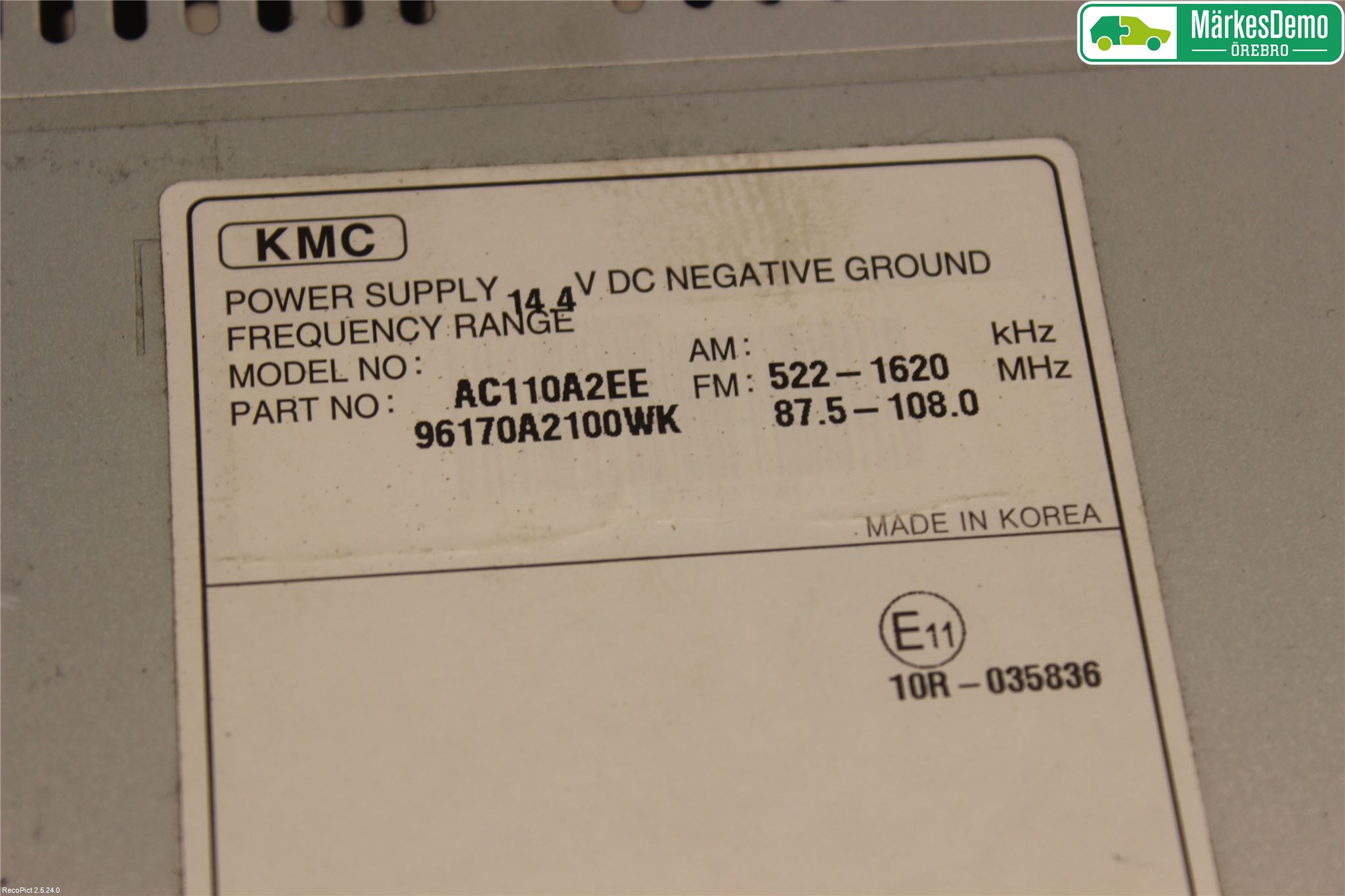 Kia CEED 12-18 Cd Radio - Multimediapanel