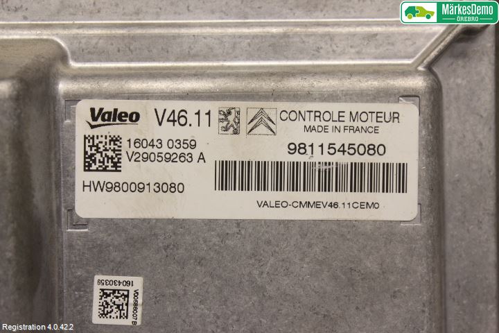 Peugeot 208 12-15 Styrenhet Insprut Bensin