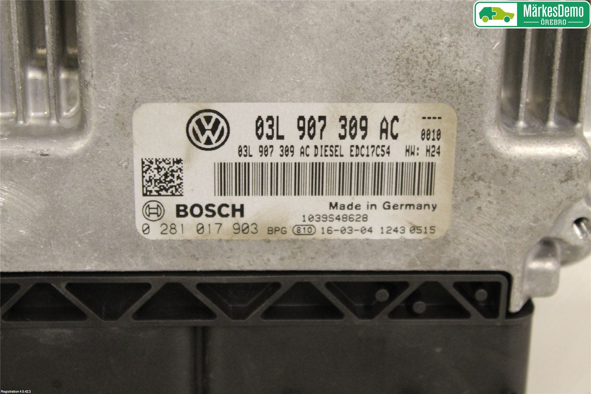 Volkswagen VW AMAROK 2H 10-22 Styrenhet Insprut Bensin