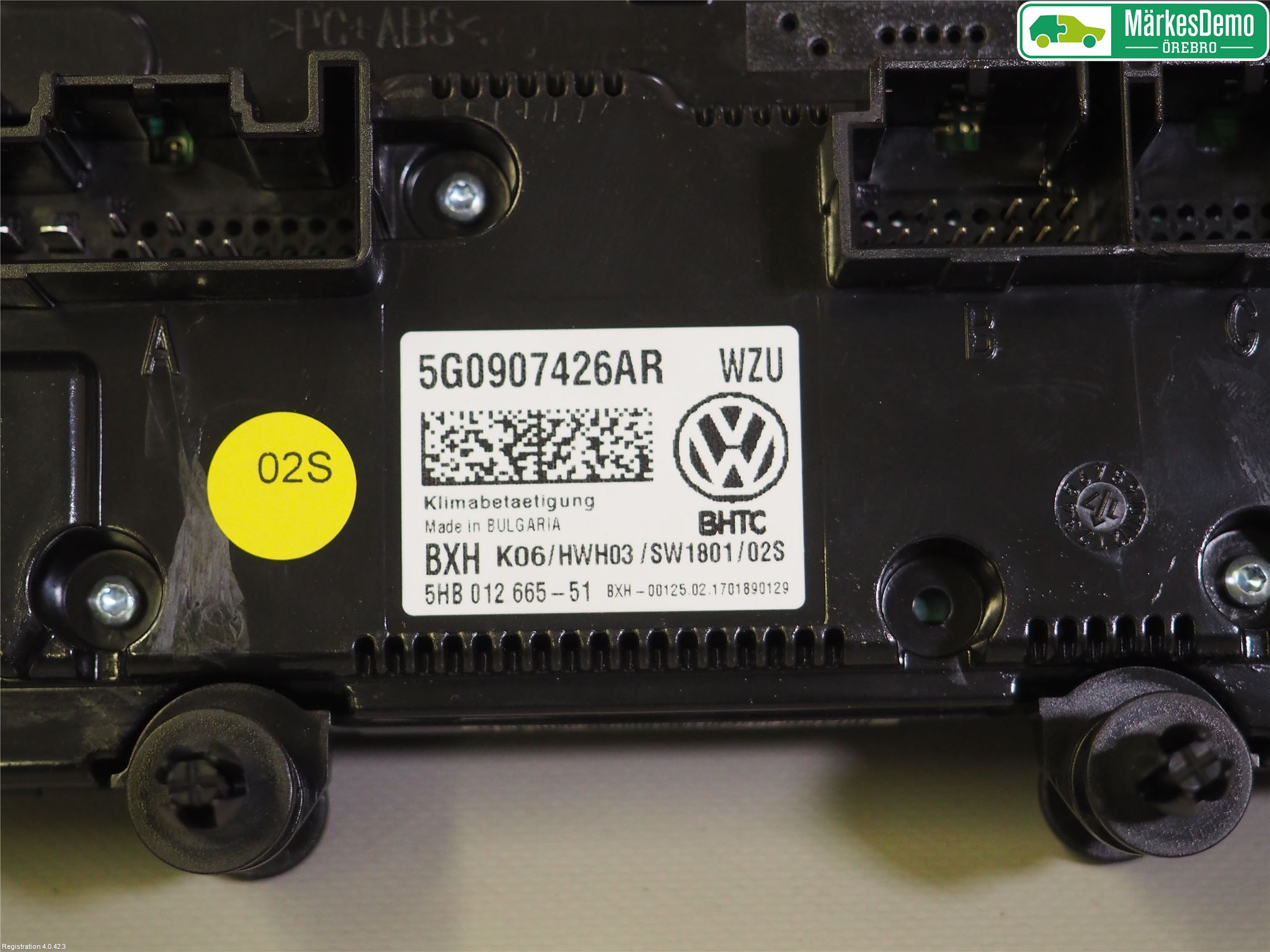 Volkswagen VW GOLF / E-GOLF VII 13-20 Ac Styrenhet Ac Manöveren