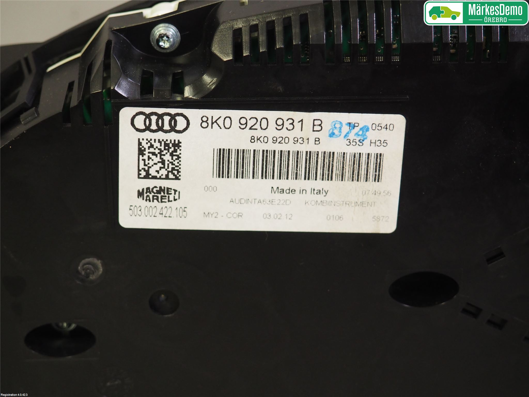 Audi A4/S4 08-11 Instrument Komb