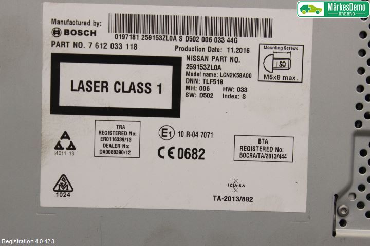 Nissan PULSAR Gps Navigator