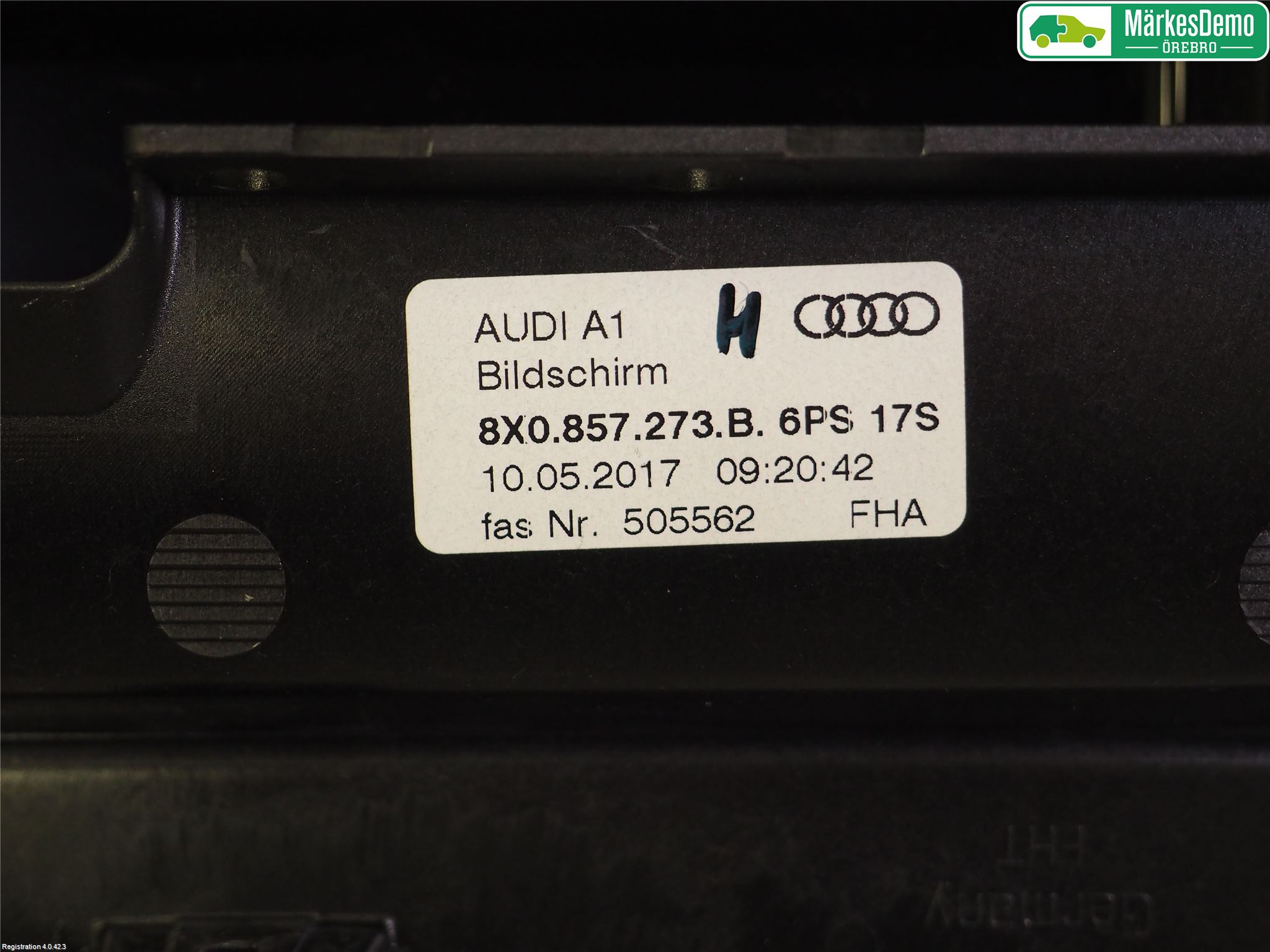 Audi A1 19- Bildskärm