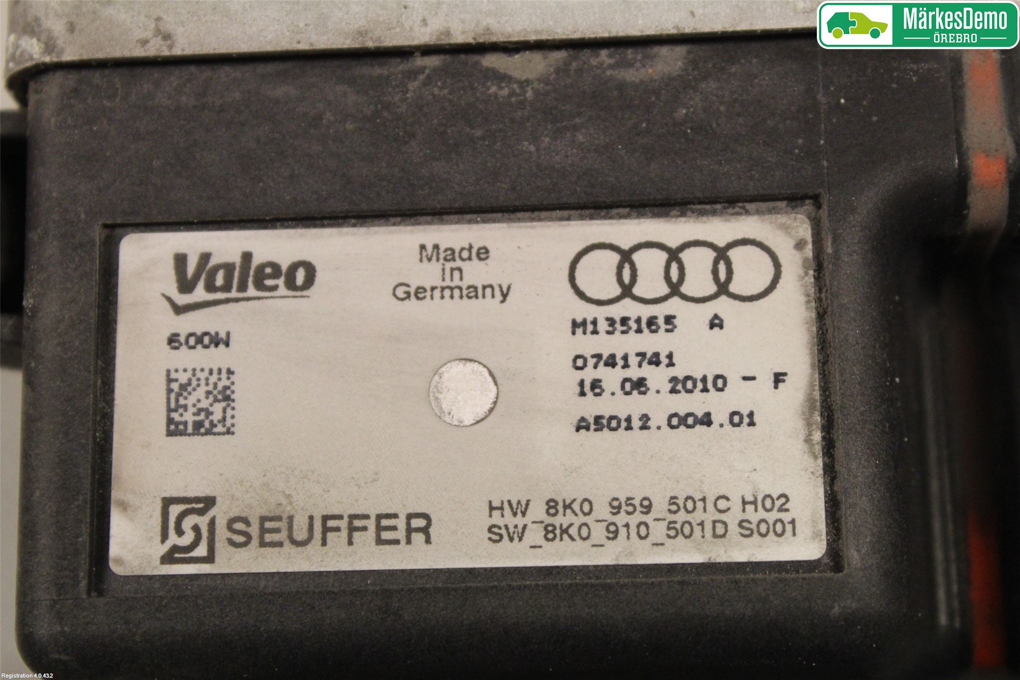 Audi A4/S4 08-11 Relä Kylfläkt