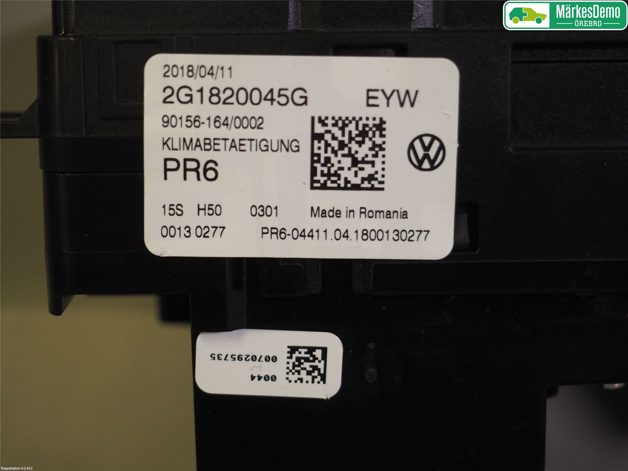 Volkswagen VW POLO VI 18->> Ac Styrenhet Ac Manöveren