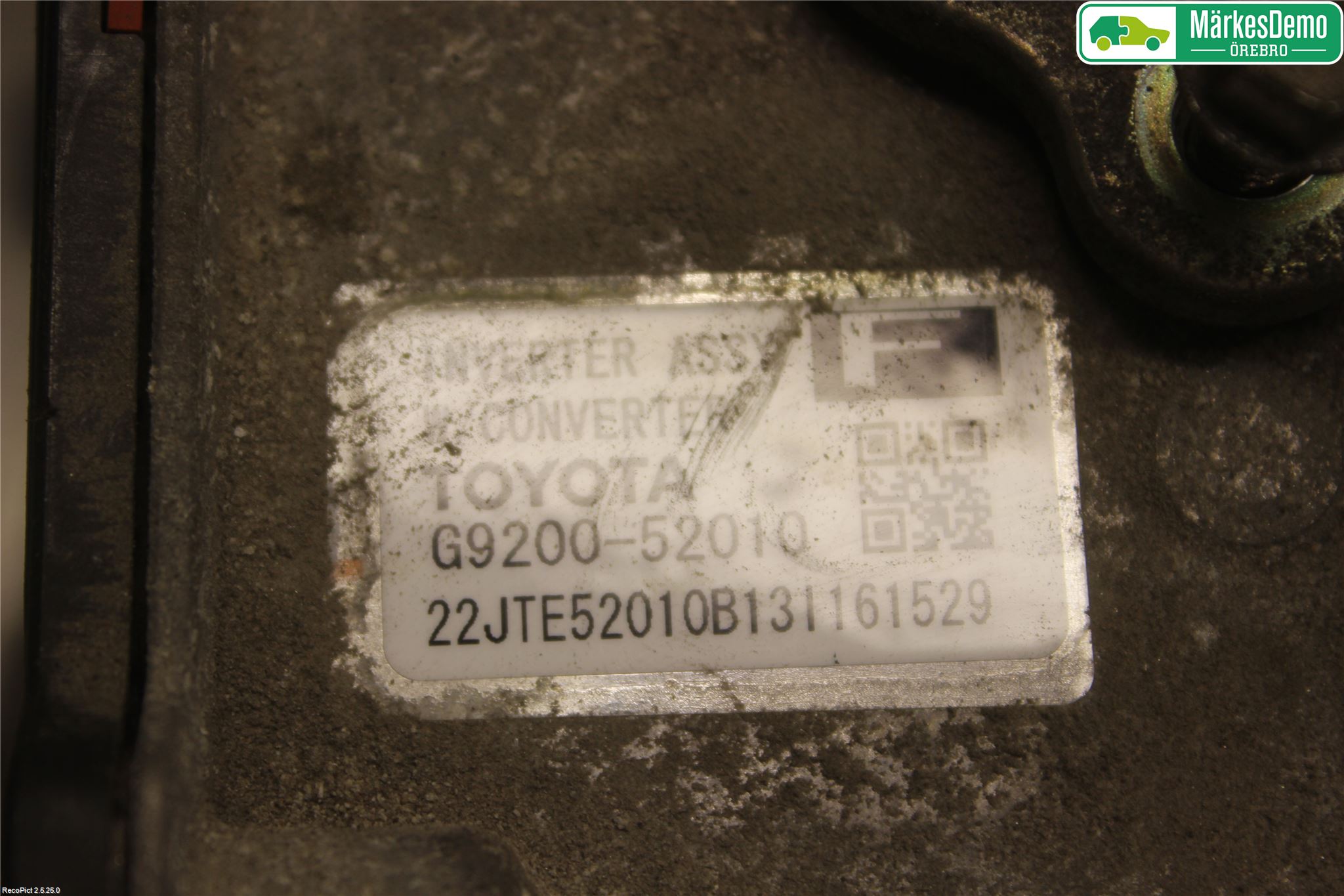 Toyota YARIS XP130 12-14 Inverter Hybrid